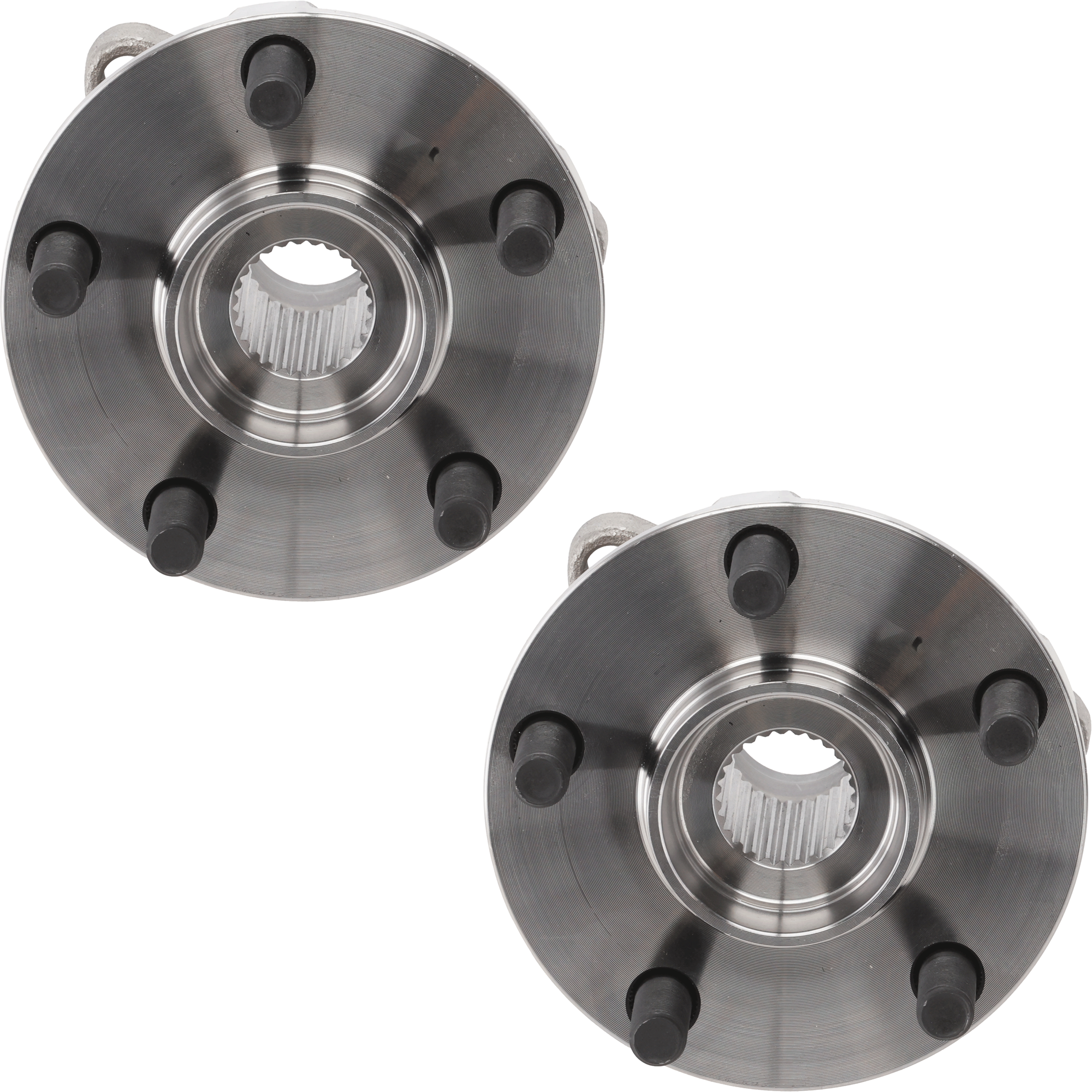 Rear, Driver and Passenger Side Wheel Hub, 5 Lugs, With Bearing, AWD - Image 2