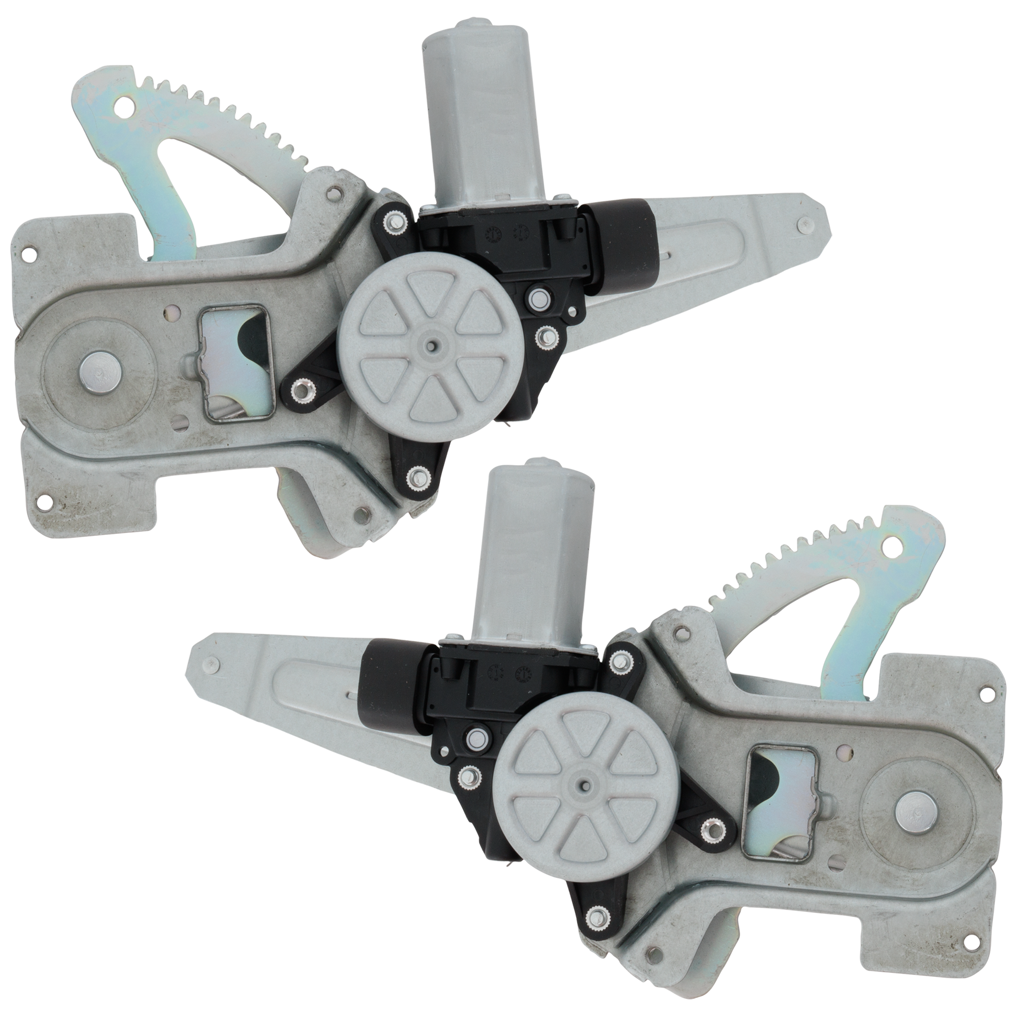 Rear, Driver and Passenger Side Power Window Regulator, With Motor - Image 2