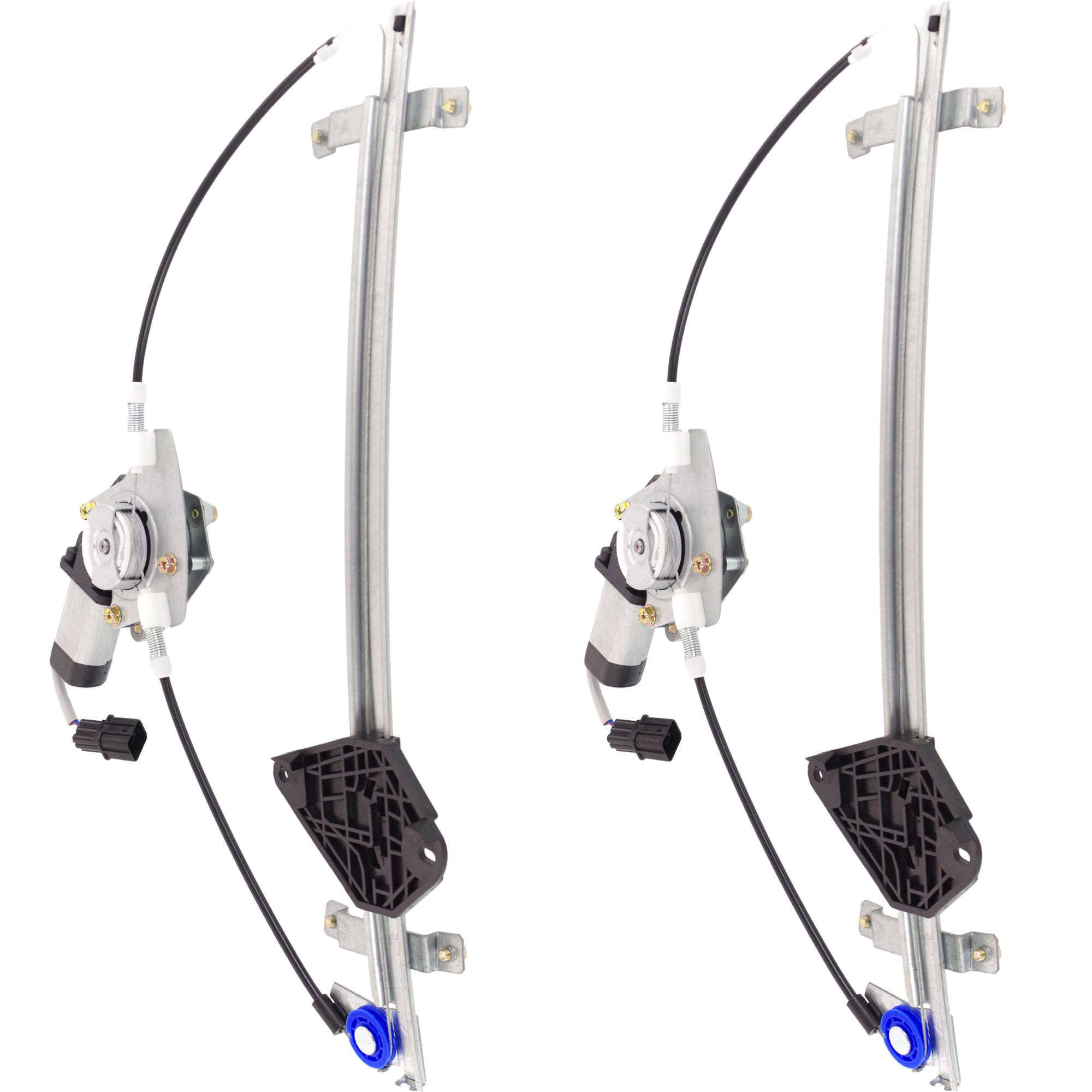 Front and Rear, Passenger Side Window Regulators, Power, With Motor - Image 2