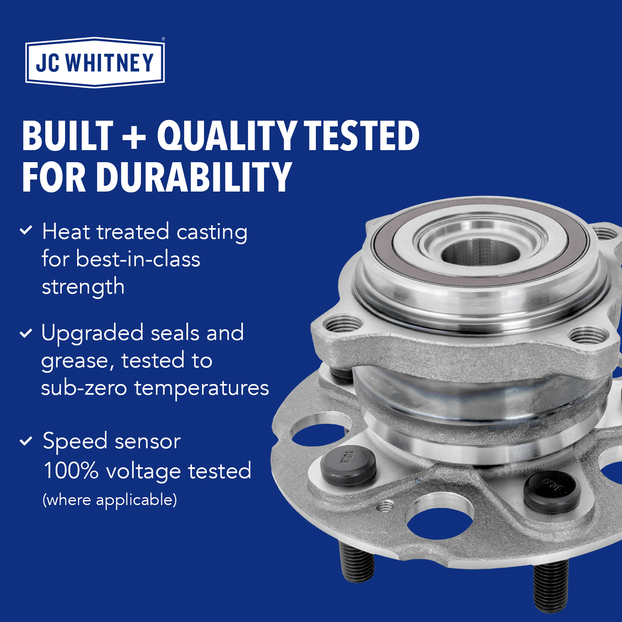 2-Wheel Set Rear, Driver and Passenger Side Wheel Hub, 5 Lugs, Without Bearing - Image 4