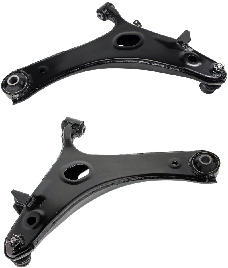 SET-MECMS801051 Front, Driver and Passenger Side, Lower Control Arm, With ball joint(s), Steel, Supreme Series
