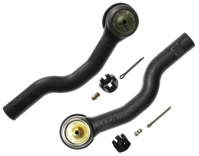 SET-MOES800032 Front, Driver and Passenger Side, Outer Tie Rod End