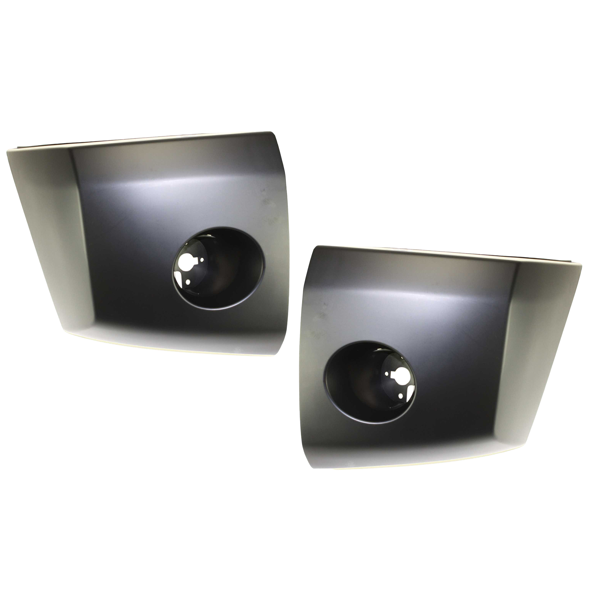 Front, Driver and Passenger Side Bumper Ends, Primed, Plastic, with Fog Light Hole - Image 2
