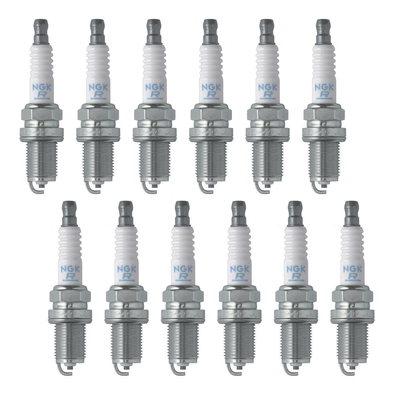 SET-NGBKR6ES11-12 Spark Plug, Set of 12, Standard Series