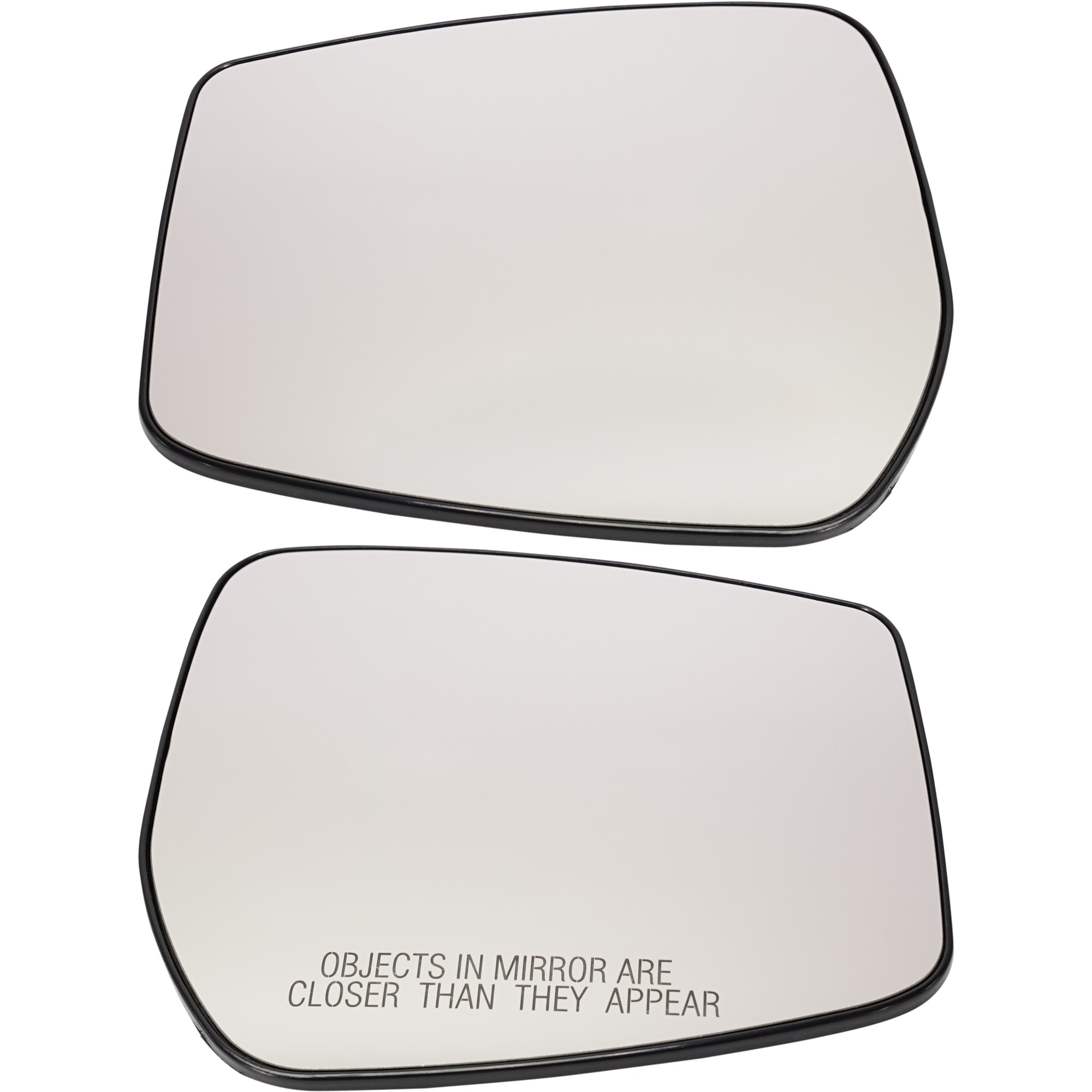 Driver and Passenger Side Mirror Glass, Non-Heated, No Blind Spot Feature, Backing Plate Included