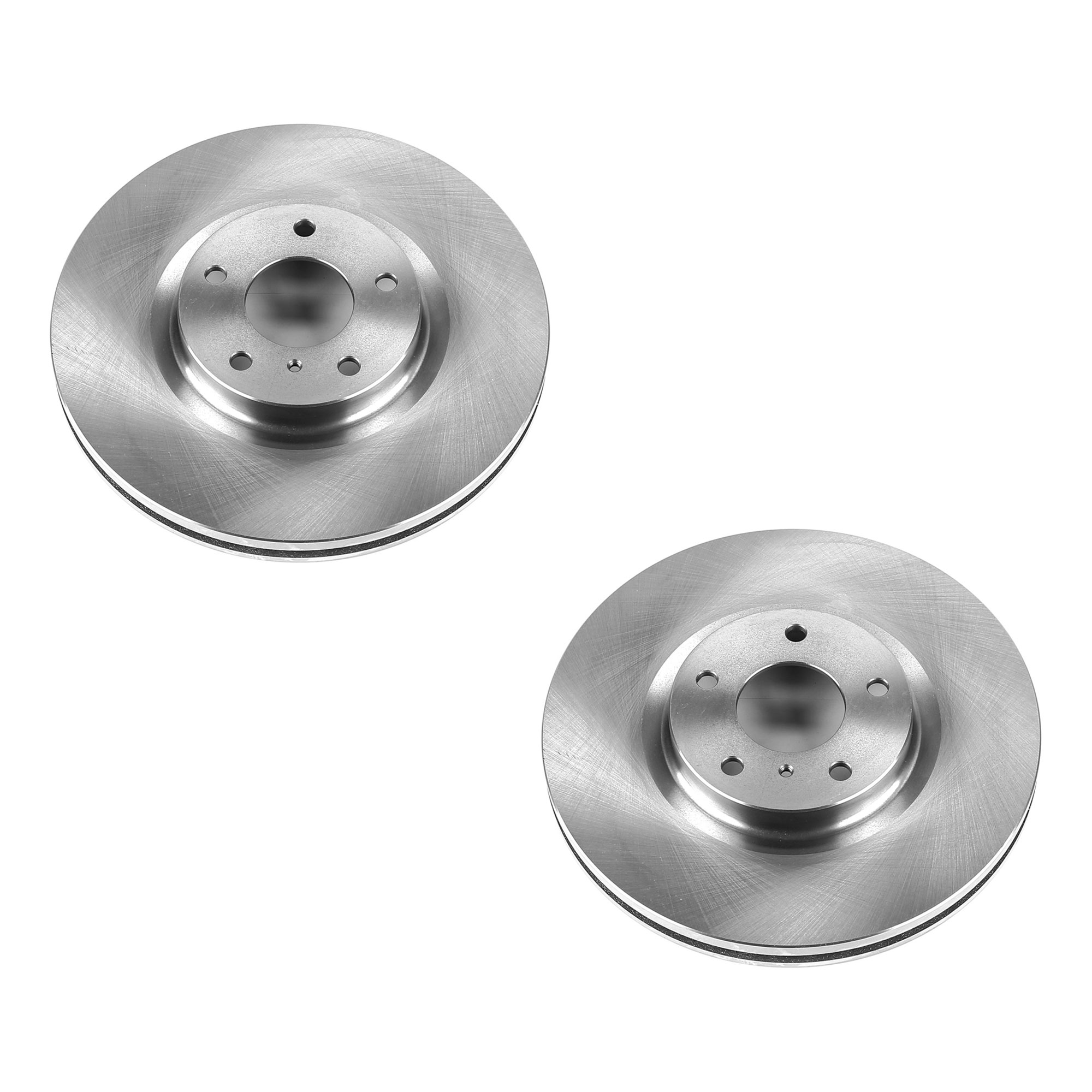 SET-P15JBR1112-2 Front Brake Disc, Natural Finish, Plain Surface, Vented, 5 Lugs, 319.5 mm, Autospecialty By Powerstop