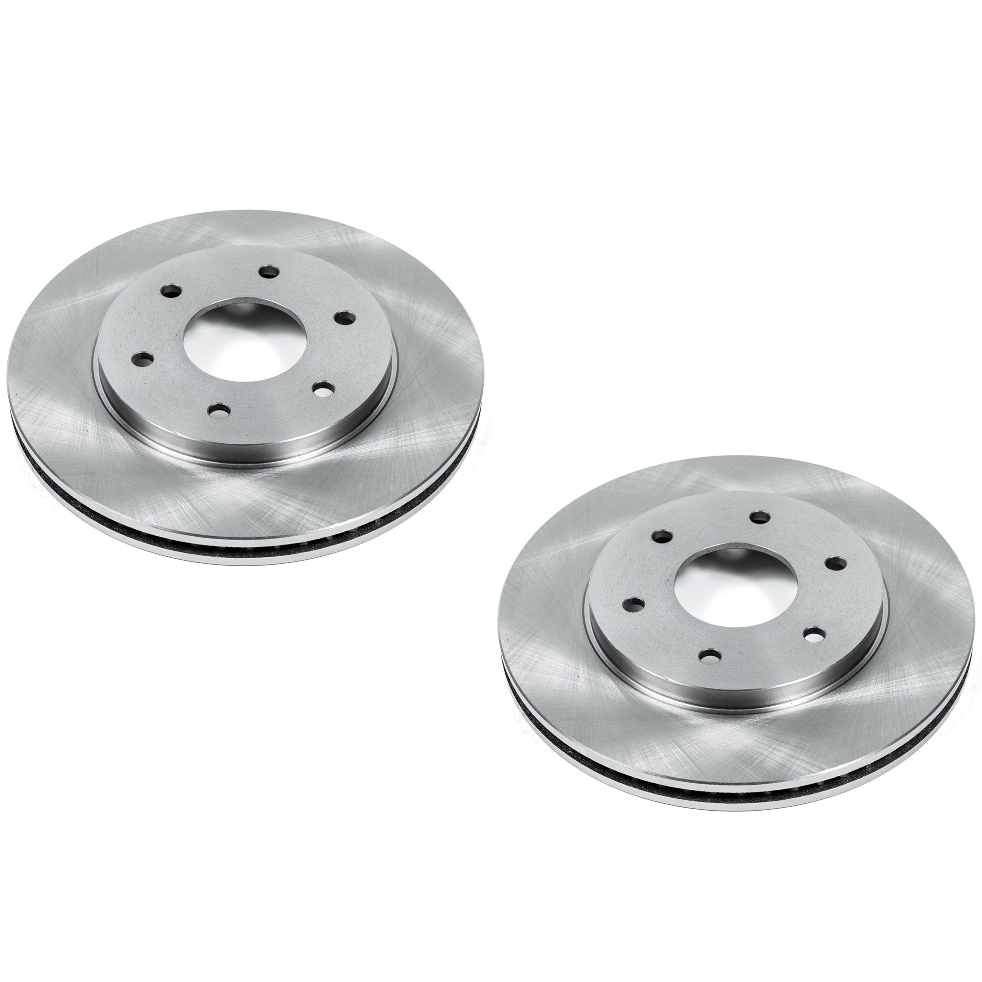 SET-P15JBR993-2 Front Brake Disc, Natural Finish, Plain Surface, Vented, 6 Lugs, 319.8 mm, 5.6L, 8Cyl, Autospecialty By Powerstop