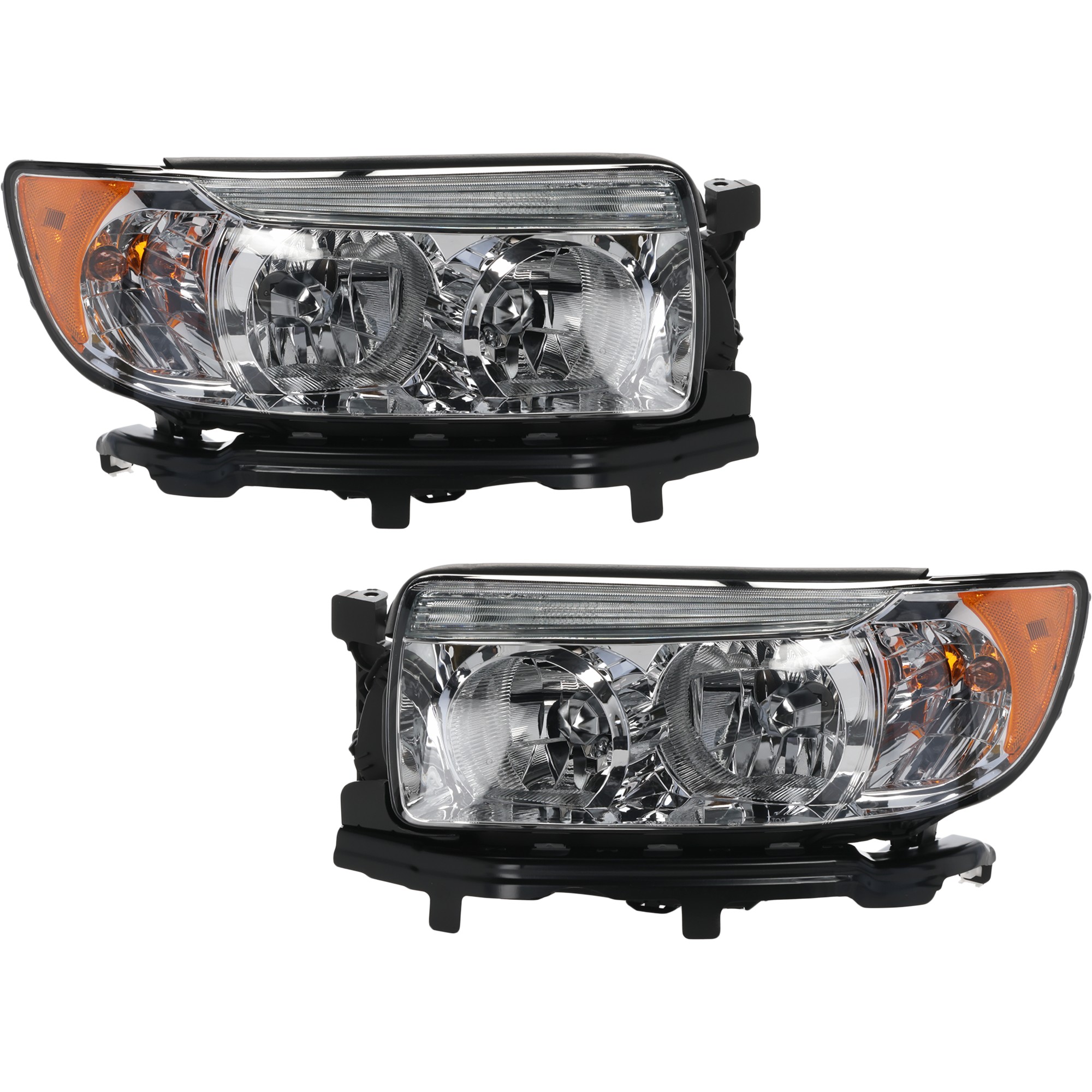 Driver and Passenger Side Halogen Headlight, With bulb(s), OE Comparable Finish, Sport Utility