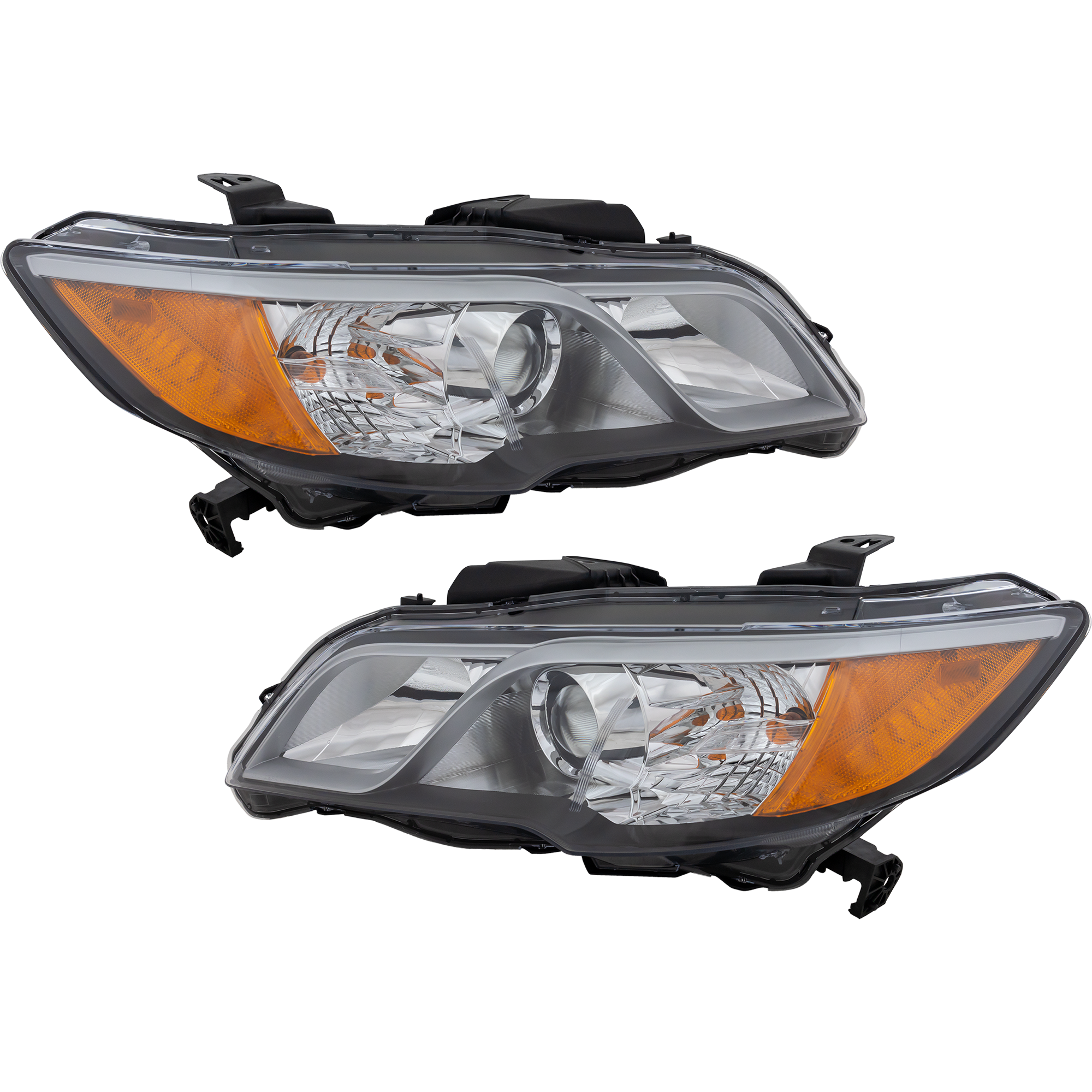 Driver and Passenger Side Halogen Headlight, With bulb(s), OE Comparable Finish - Image 2