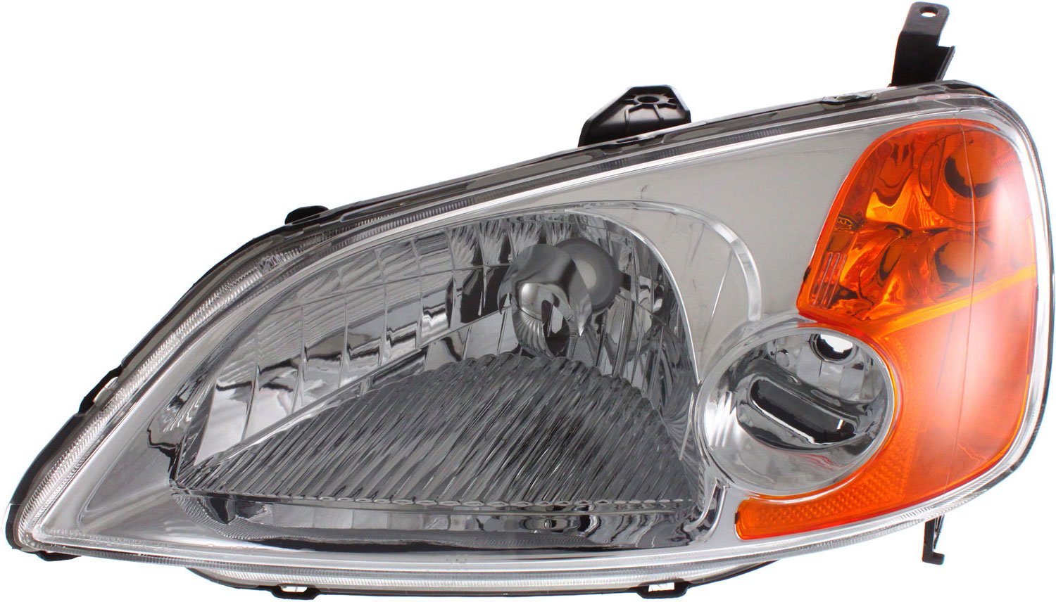Driver and Passenger Side Headlights, without Bulbs, Halogen, 4-Door, Sedan - Image 2
