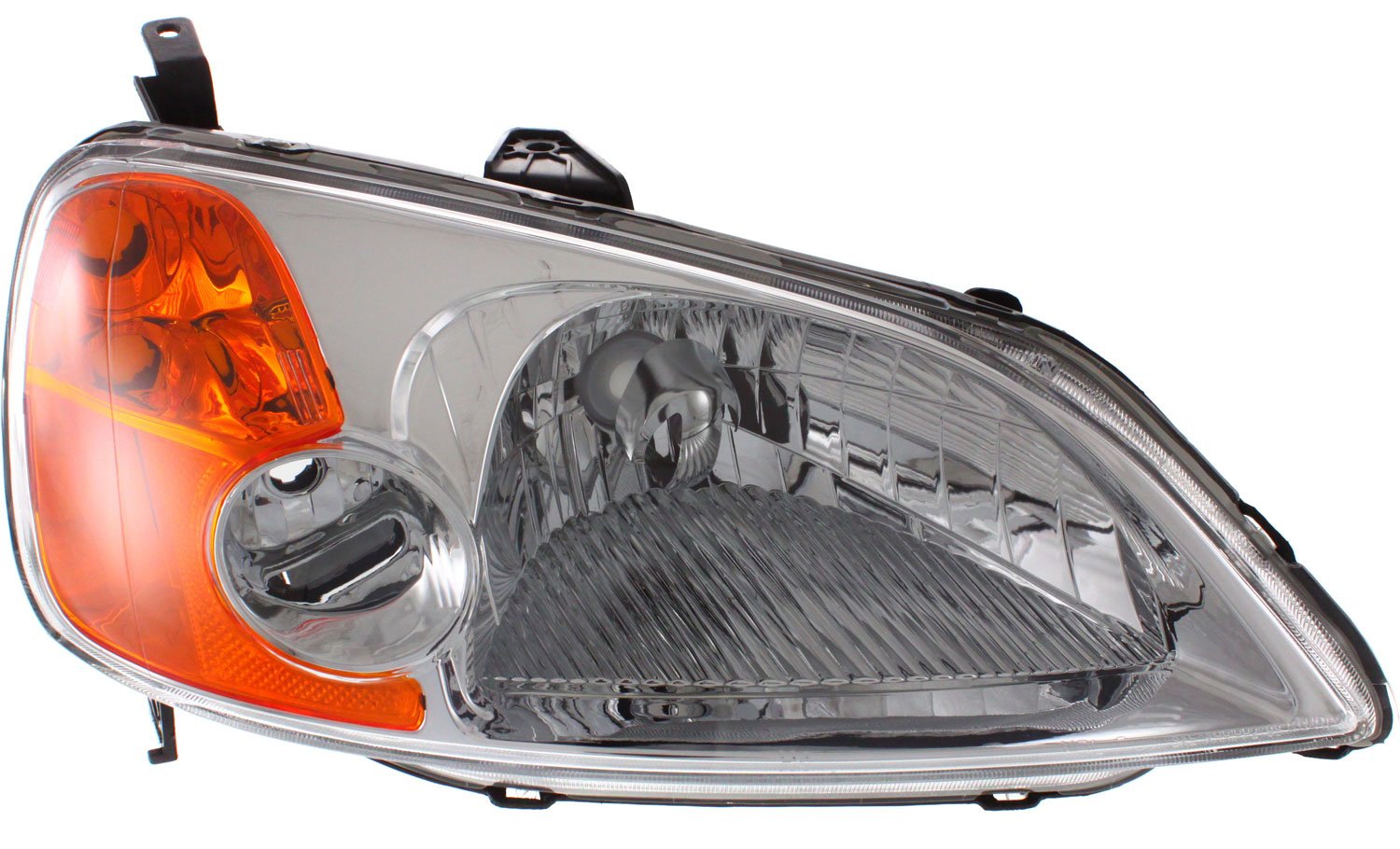Driver and Passenger Side Headlights, without Bulbs, Halogen, 4-Door, Sedan - Image 3