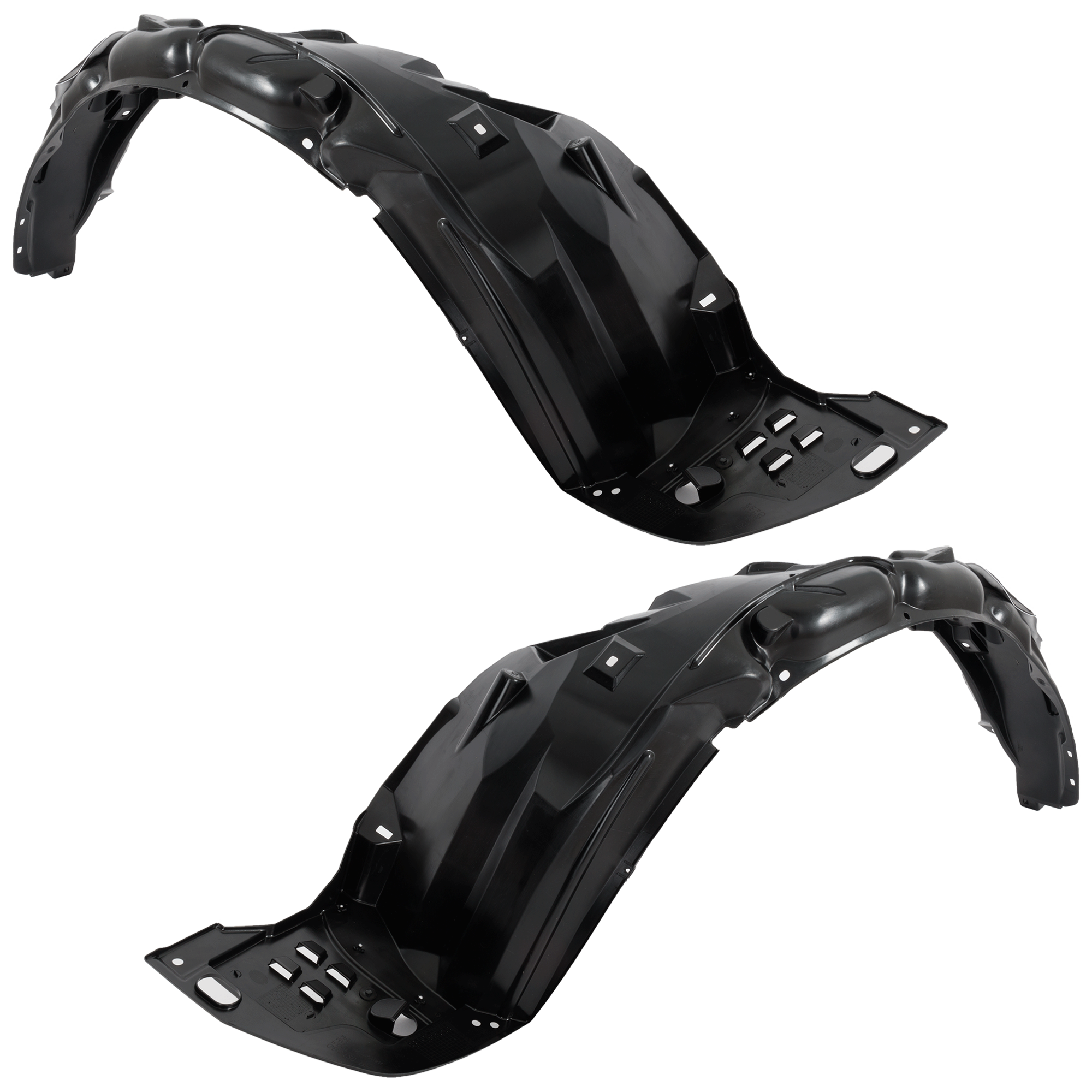 Front, Driver and Passenger Side Fender Liners, (Sedan, USA/Canada Built Vehicle)/(Coupe), CAPA CERTIFIED - Image 2