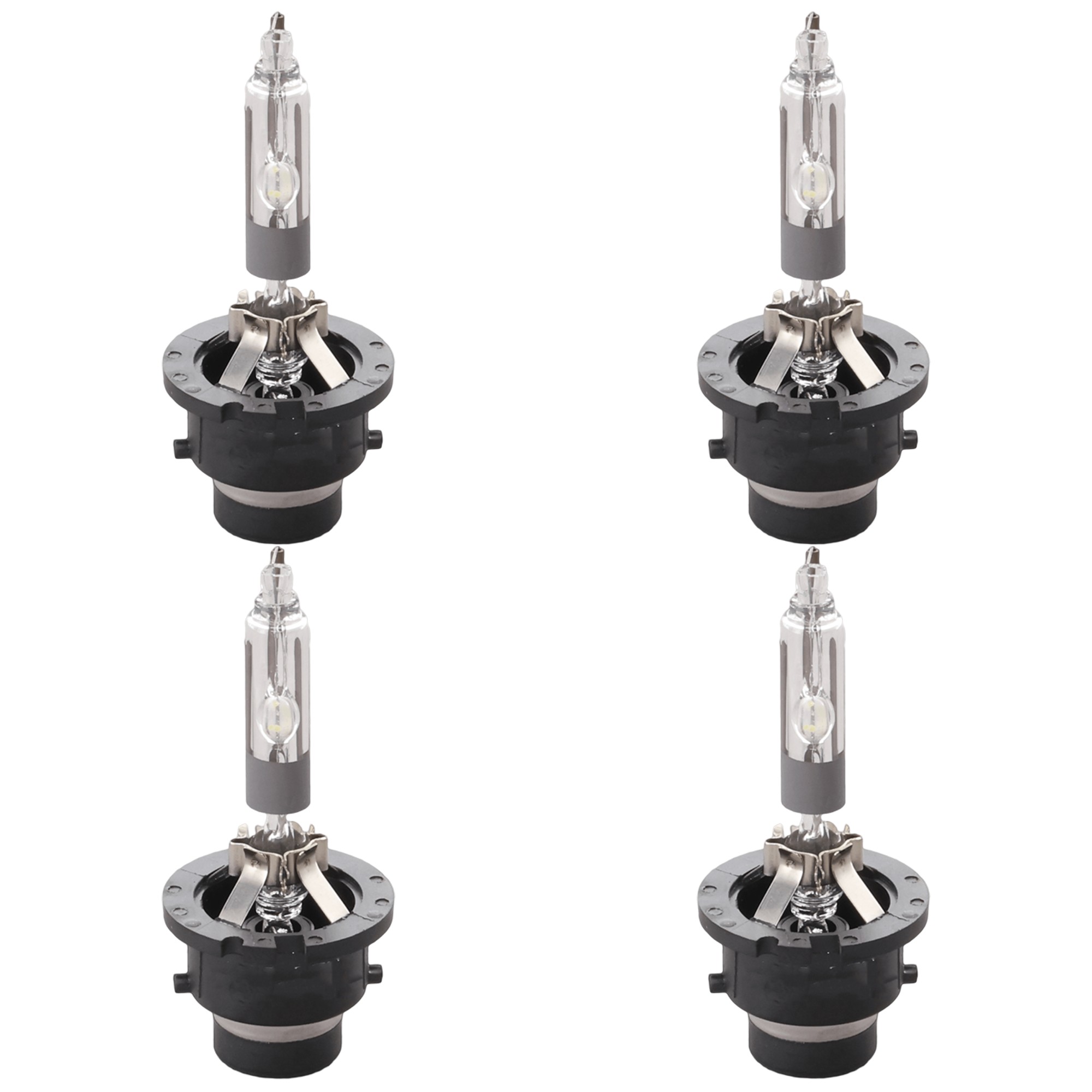 Driver and Passenger Side HID/Xenon D2R Headlight Bulb Low Beam, Set of 4