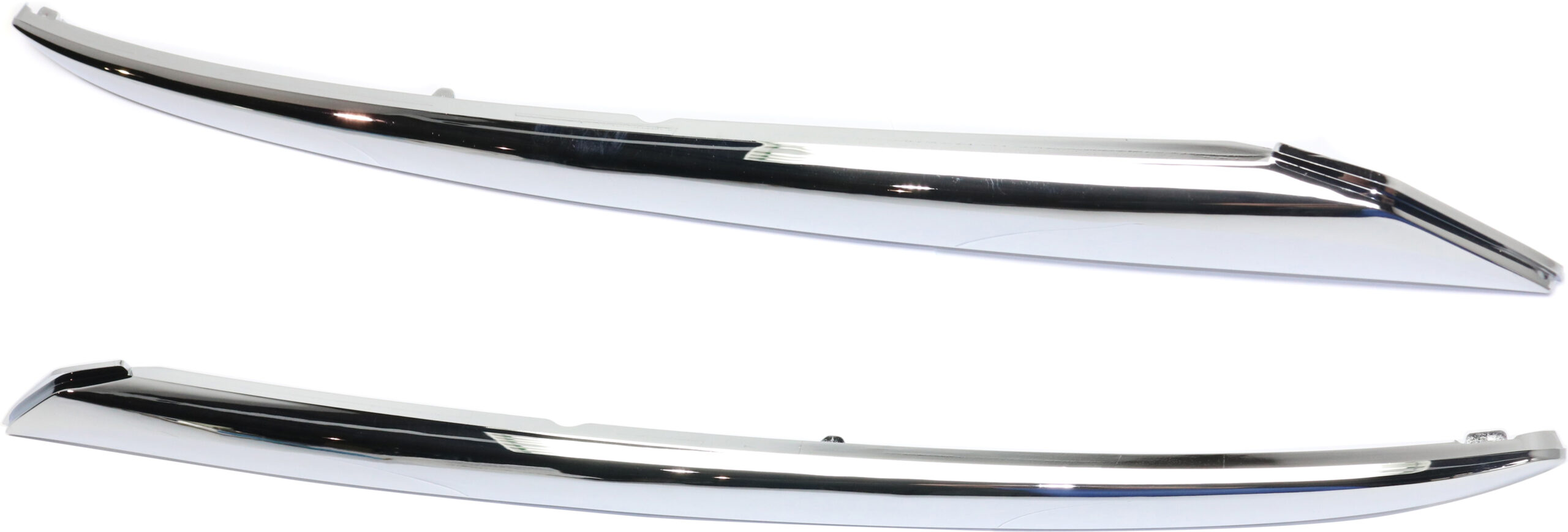 Front, Driver and Passenger Side Bumper Trims, Chrome