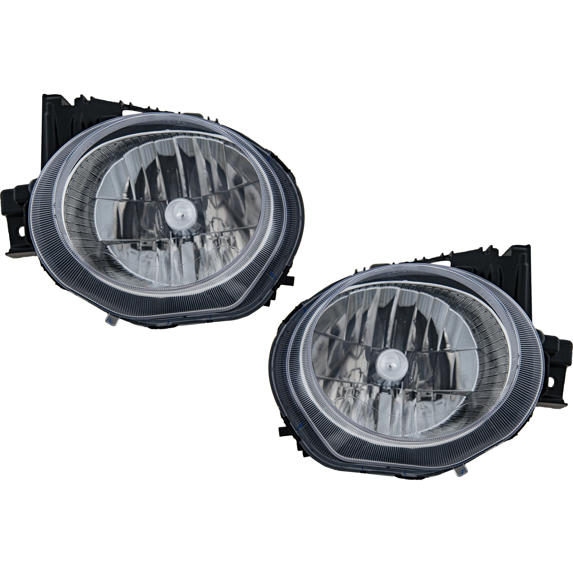 Driver and Passenger Side Halogen Headlight, With bulb(s), OE Comparable Finish - Image 2