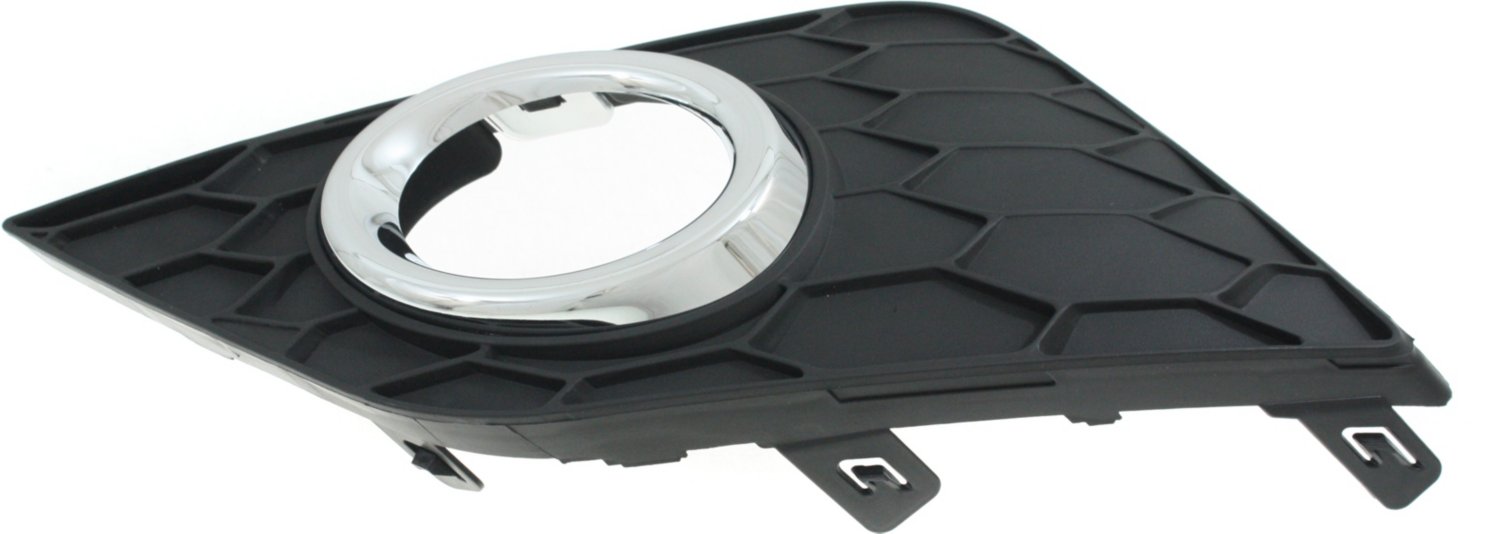 Front, Driver and Passenger Side Fog Light Trims, Textured Black, Except Nismo Model - Image 2