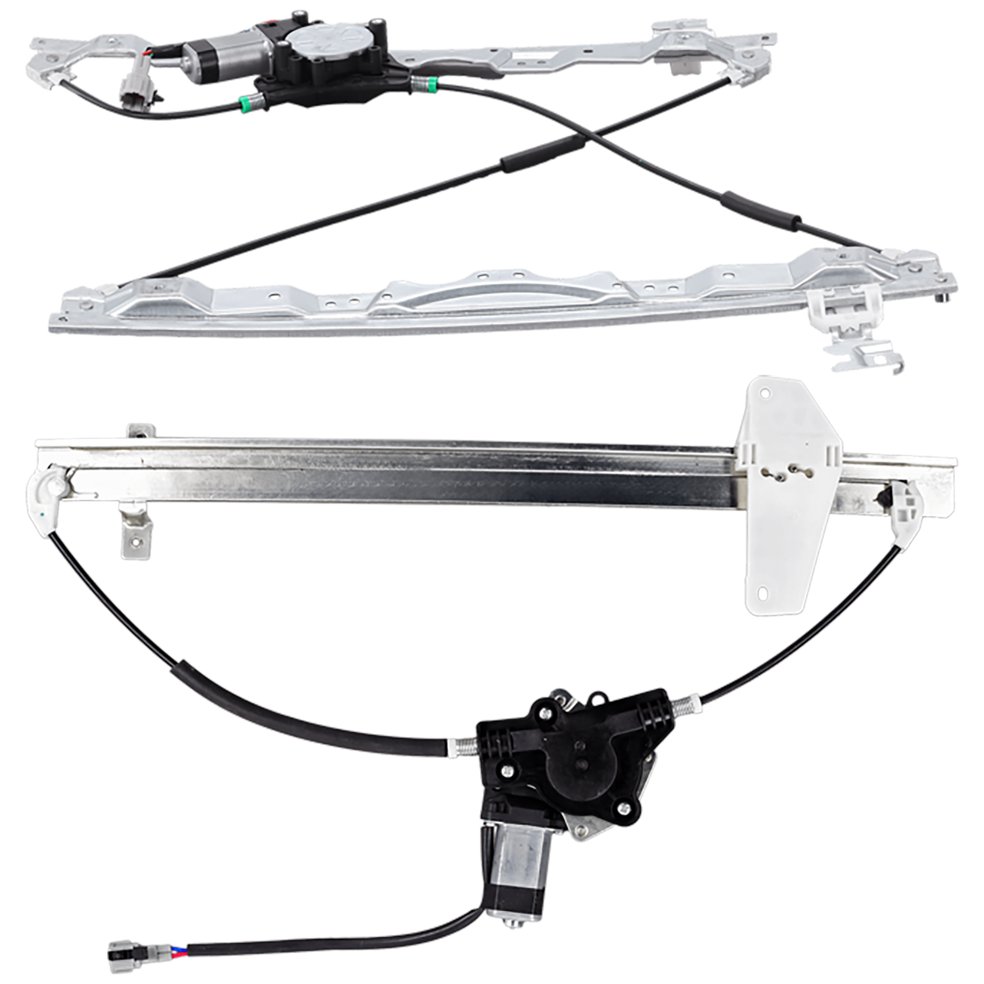 Front And Rear, Passenger Side Power Window Regulator, With Motor - Image 2