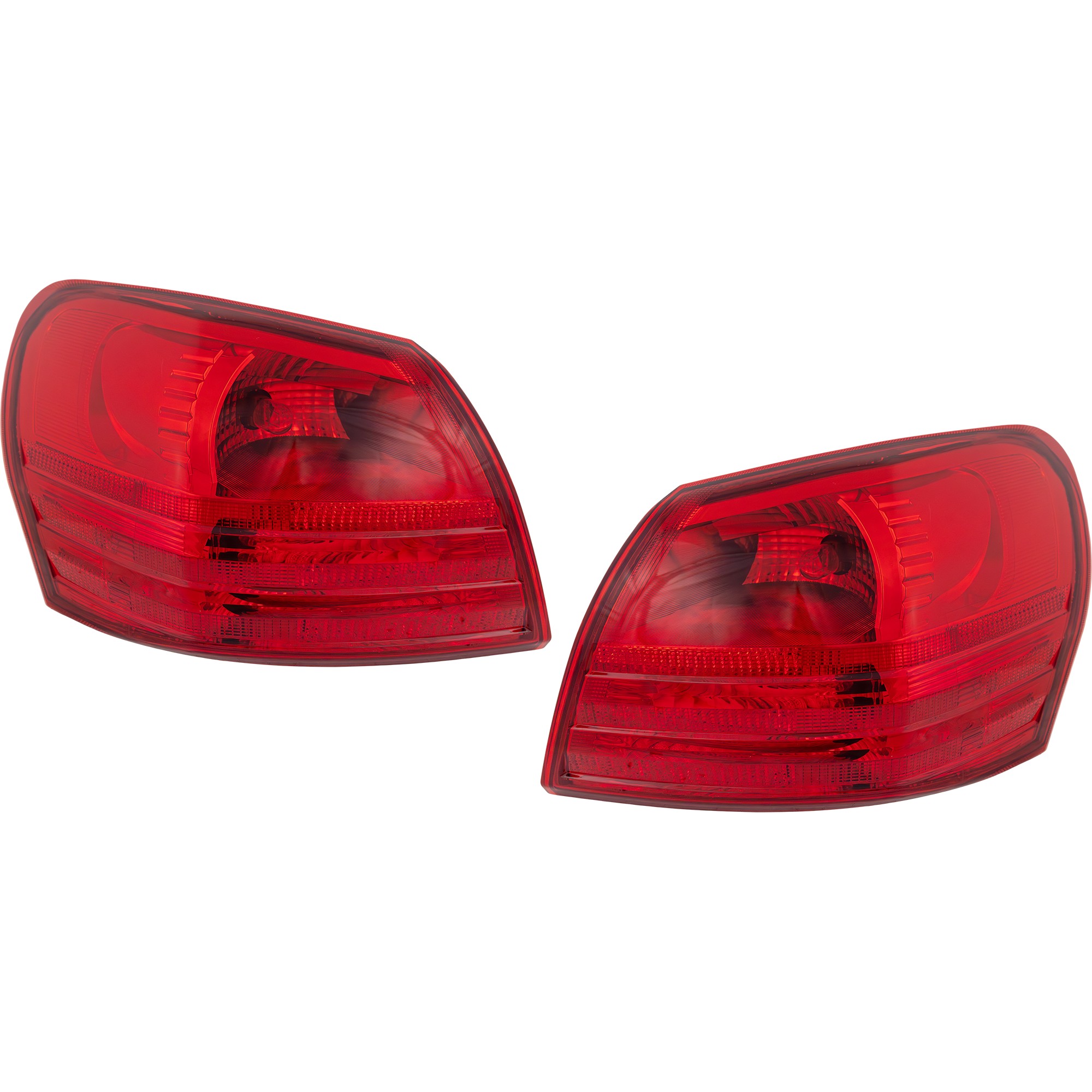 Driver and Passenger Side, Outer Tail Lights, with Bulbs, Halogen, Mounts on Body
