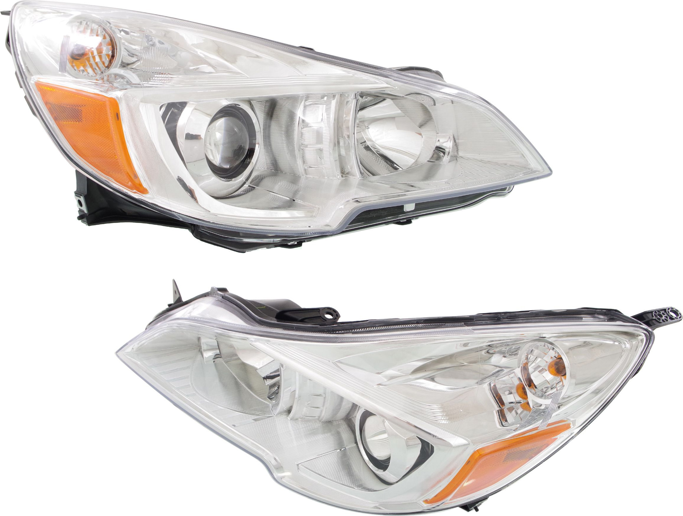Driver and Passenger Side Headlights, with Bulbs, Halogen, with wiring harness, CAPA Certified