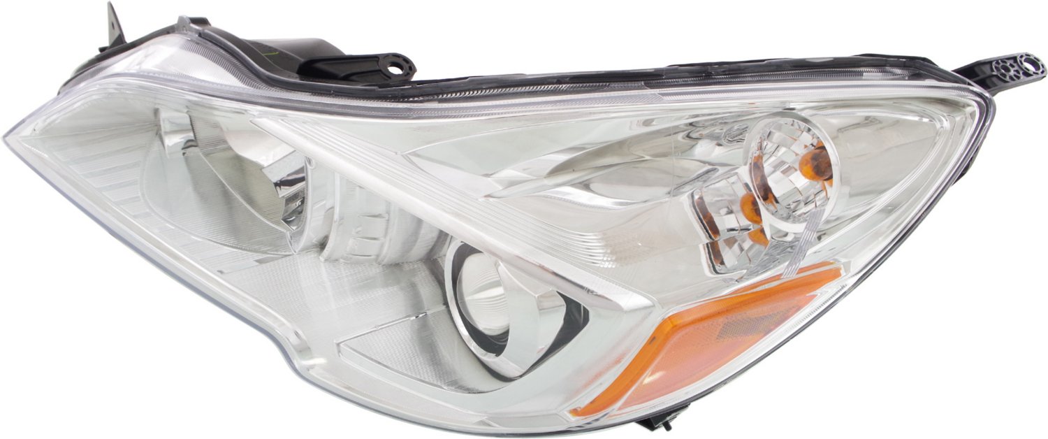 Driver and Passenger Side Headlights, with Bulbs, Halogen, with wiring harness, CAPA Certified - Image 2