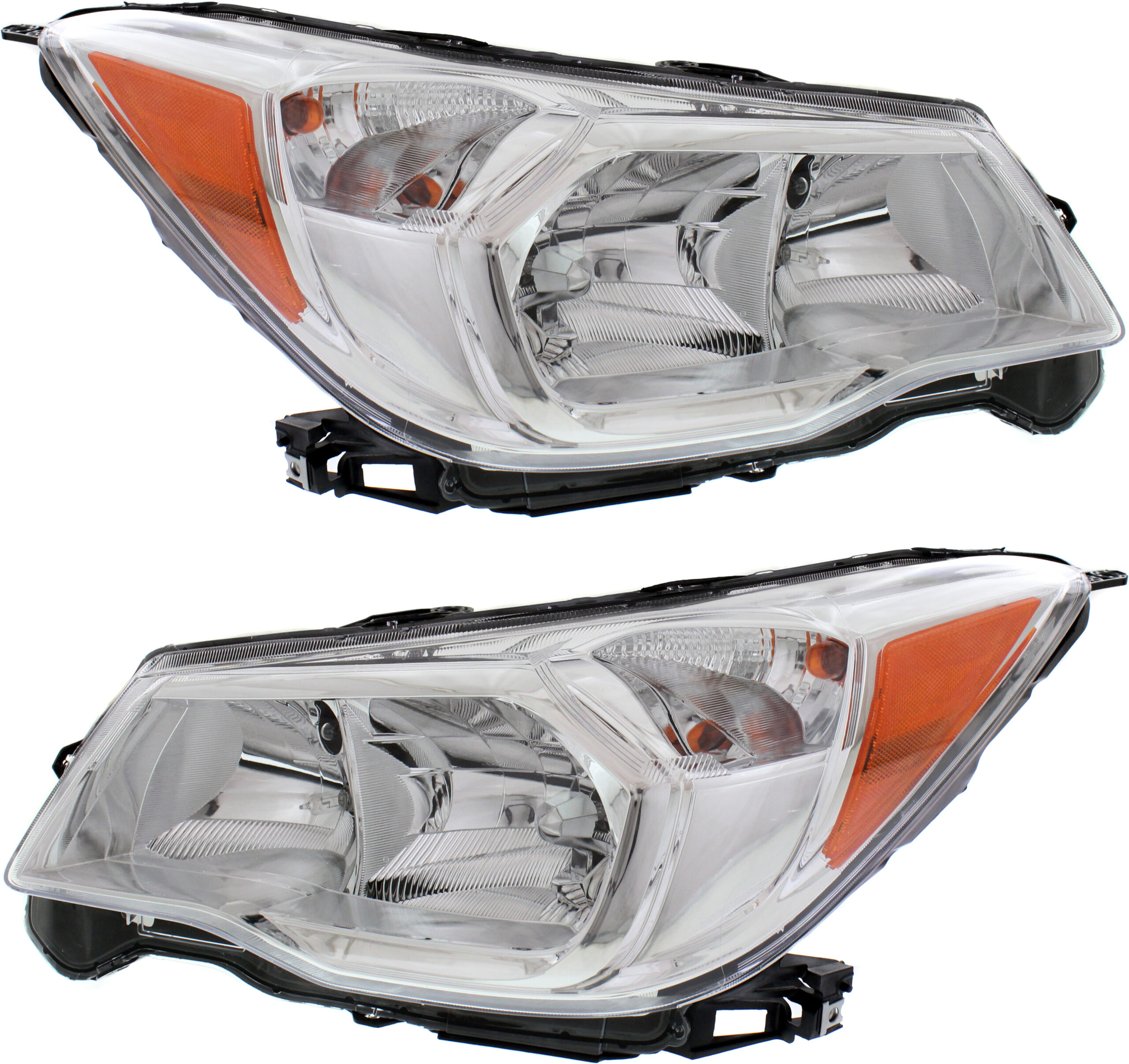 Driver and Passenger Side Headlights, with Bulbs, Halogen, 2.5L Models, with wiring harness