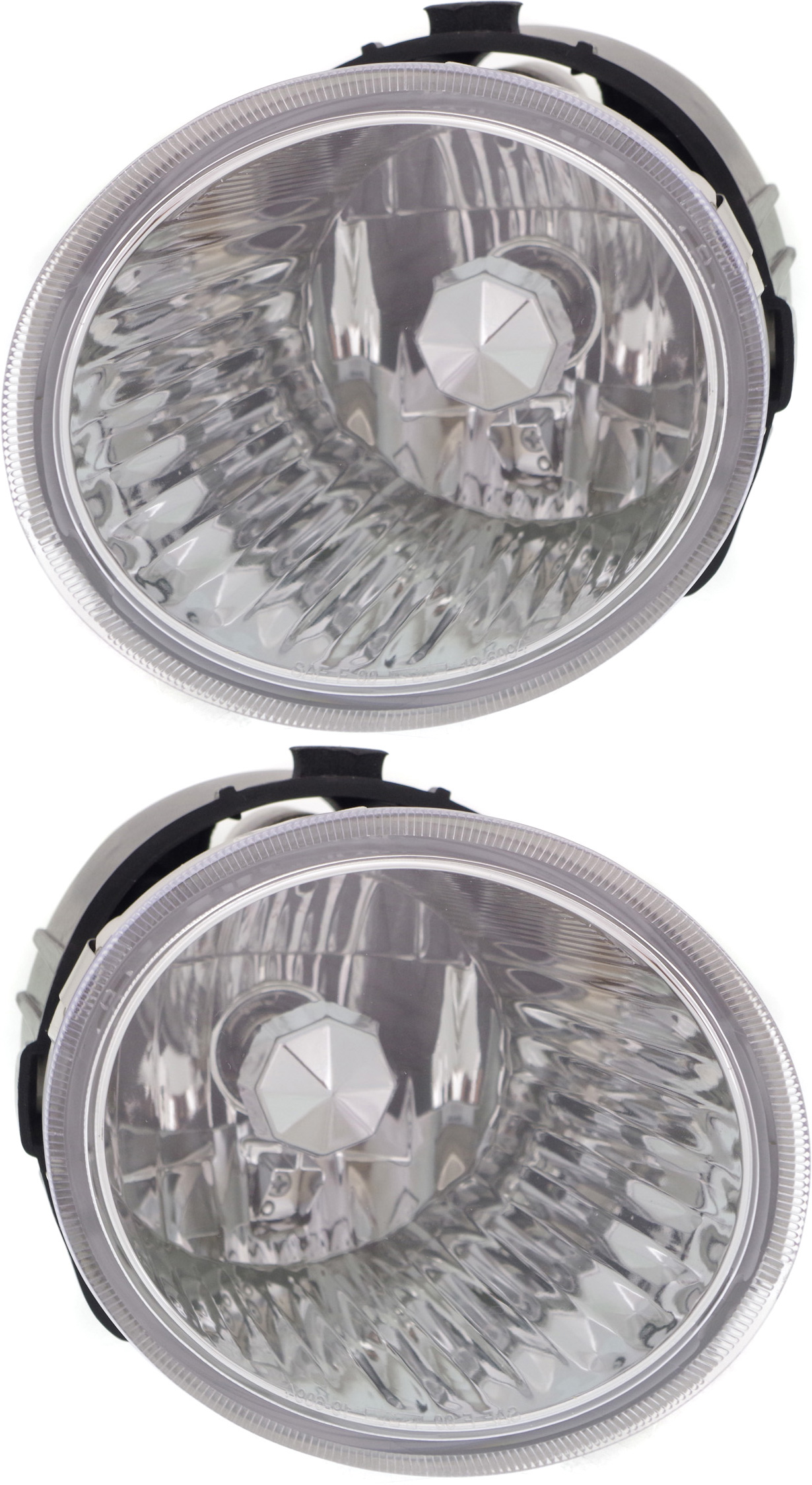 Front, Driver and Passenger Side Fog Lights, With bulb(s), Halogen, Without driving assist system