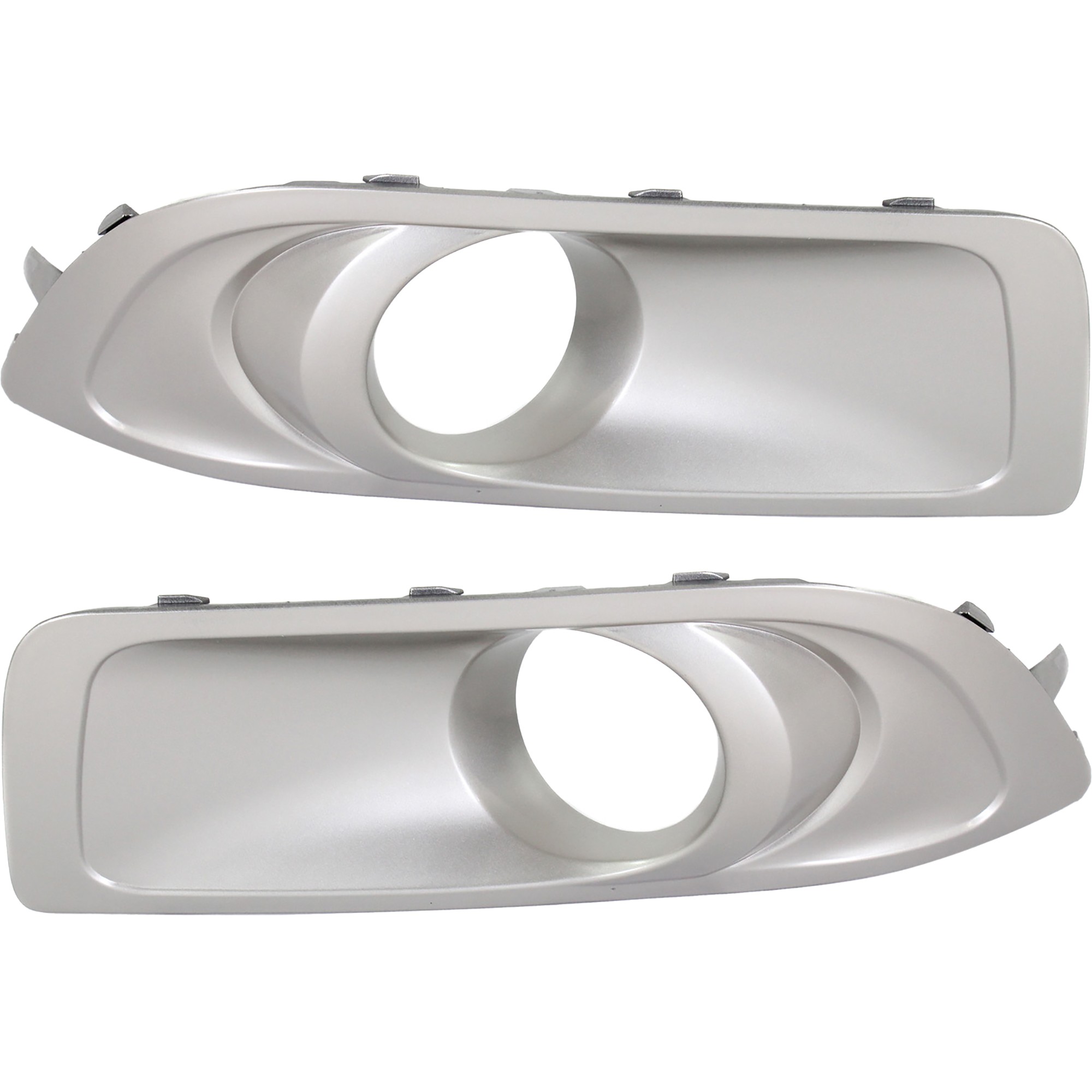 Front, Driver and Passenger Side Fog Light Trims, Primed