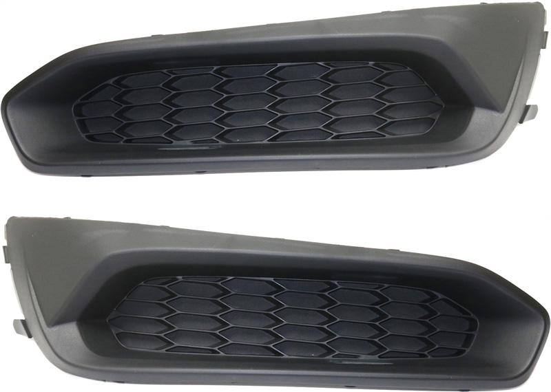 Fog Light Cover - Front, Driver and Passenger Side, Textured Black