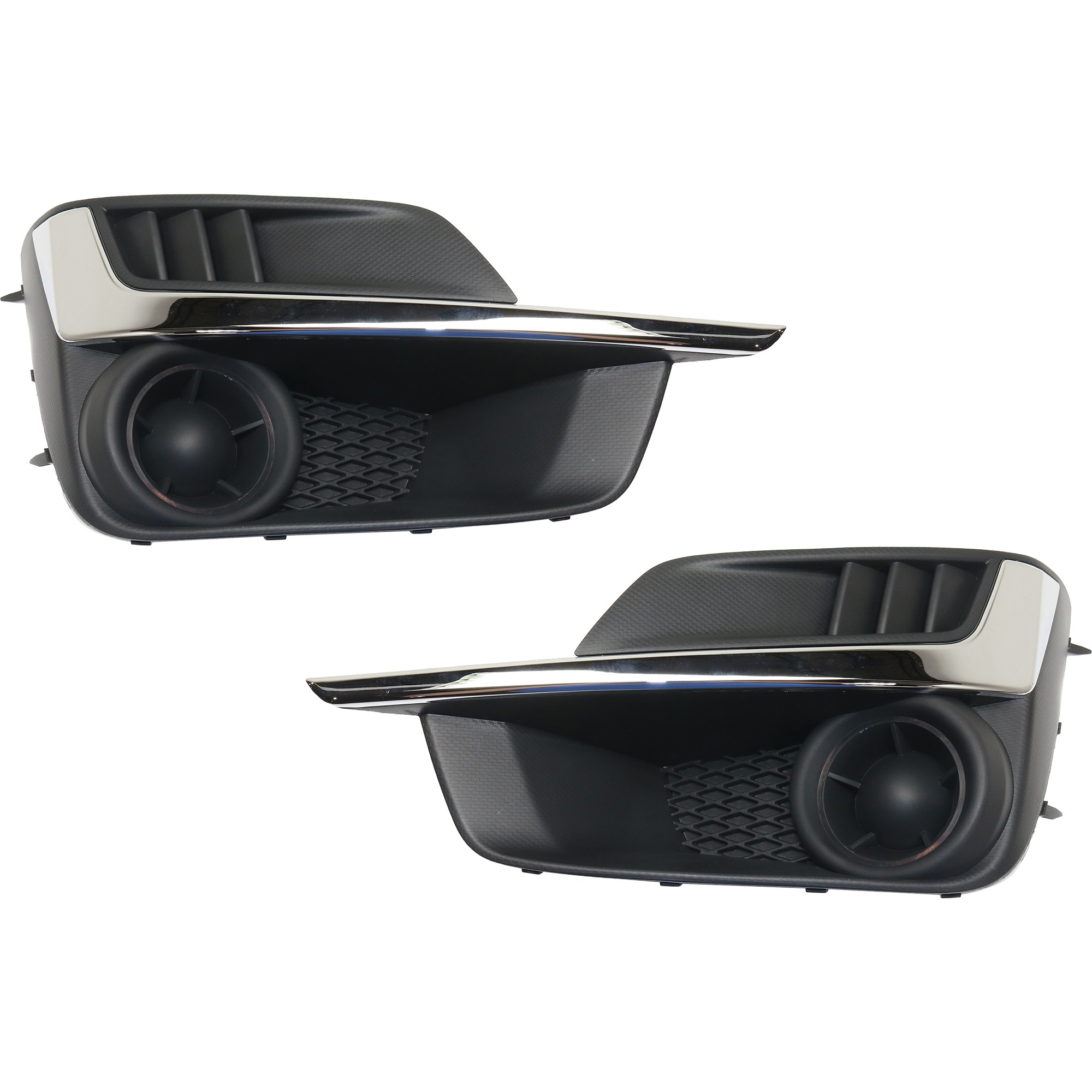 Fog Light Cover - Front, Driver and Passenger Side, Textured Black