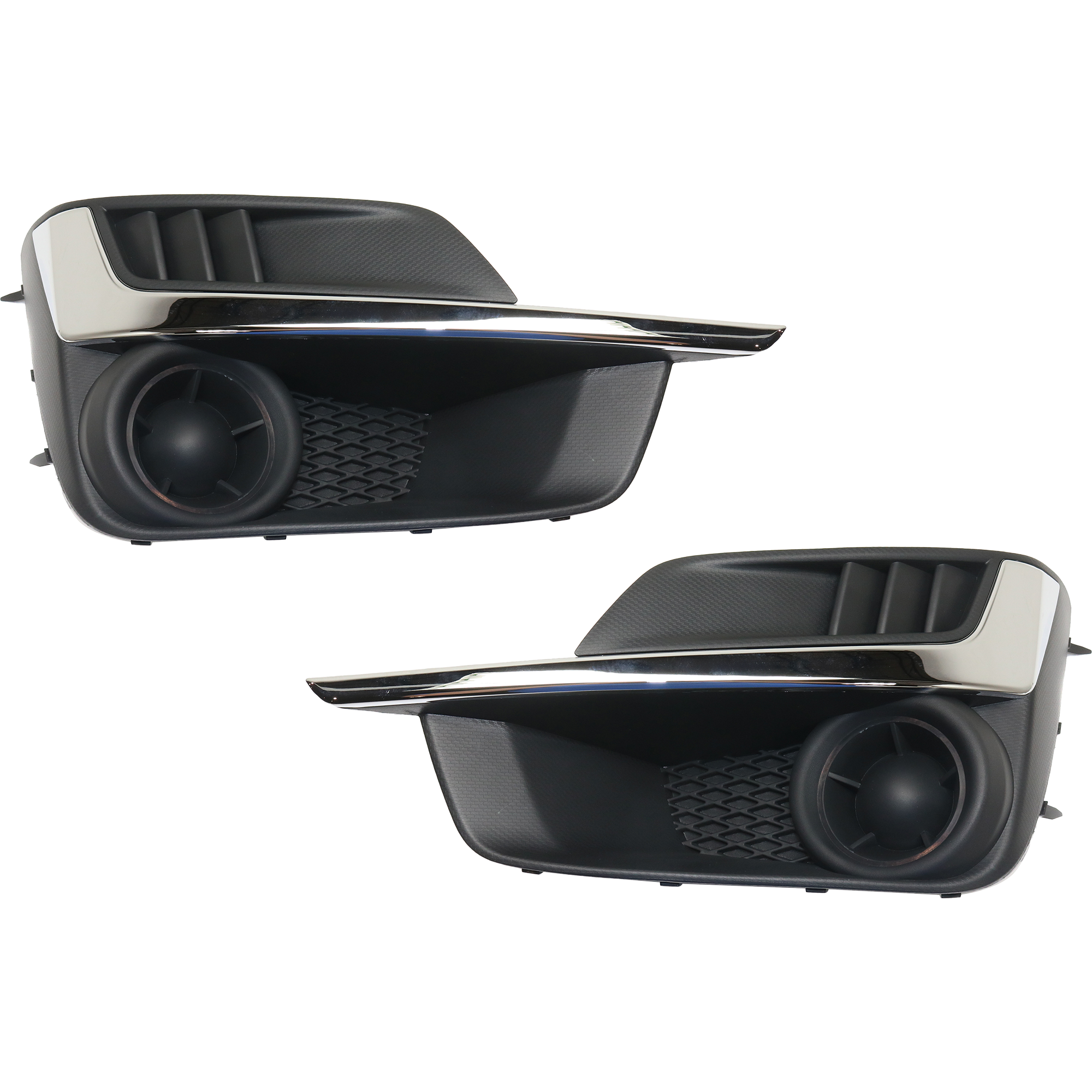 Fog Light Cover - Front, Driver and Passenger Side, Textured Black - Image 2