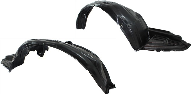 Front, Driver and Passenger Side, Fender Liner