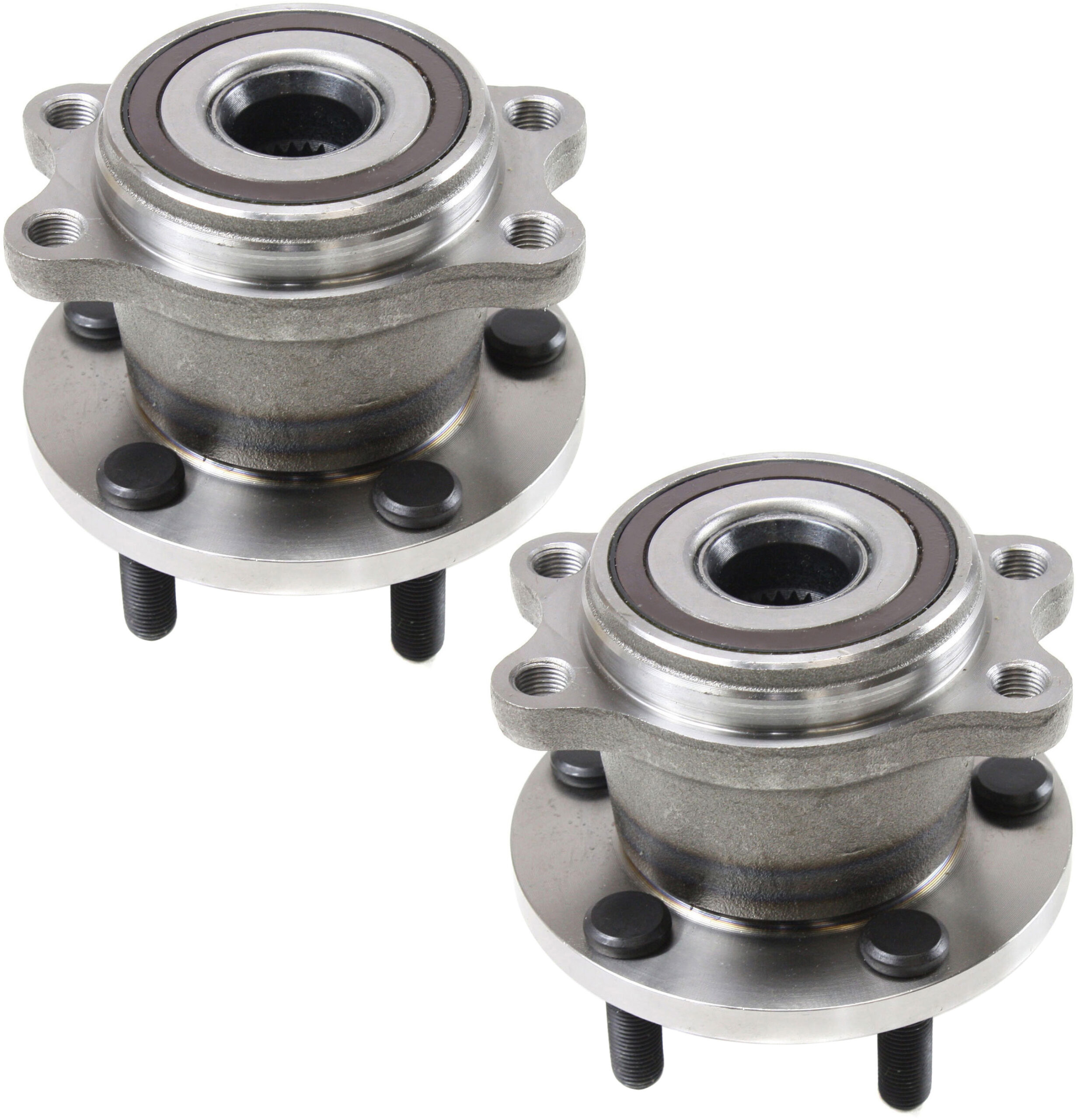 Rear, Driver and Passenger Side Wheel Hub, 5 Lugs, With Bearing, AWD