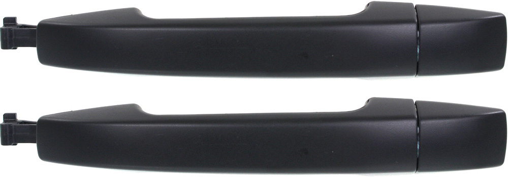Rear, Driver and Passenger Side Textured Black Exterior Door Handle, Without Key Hole