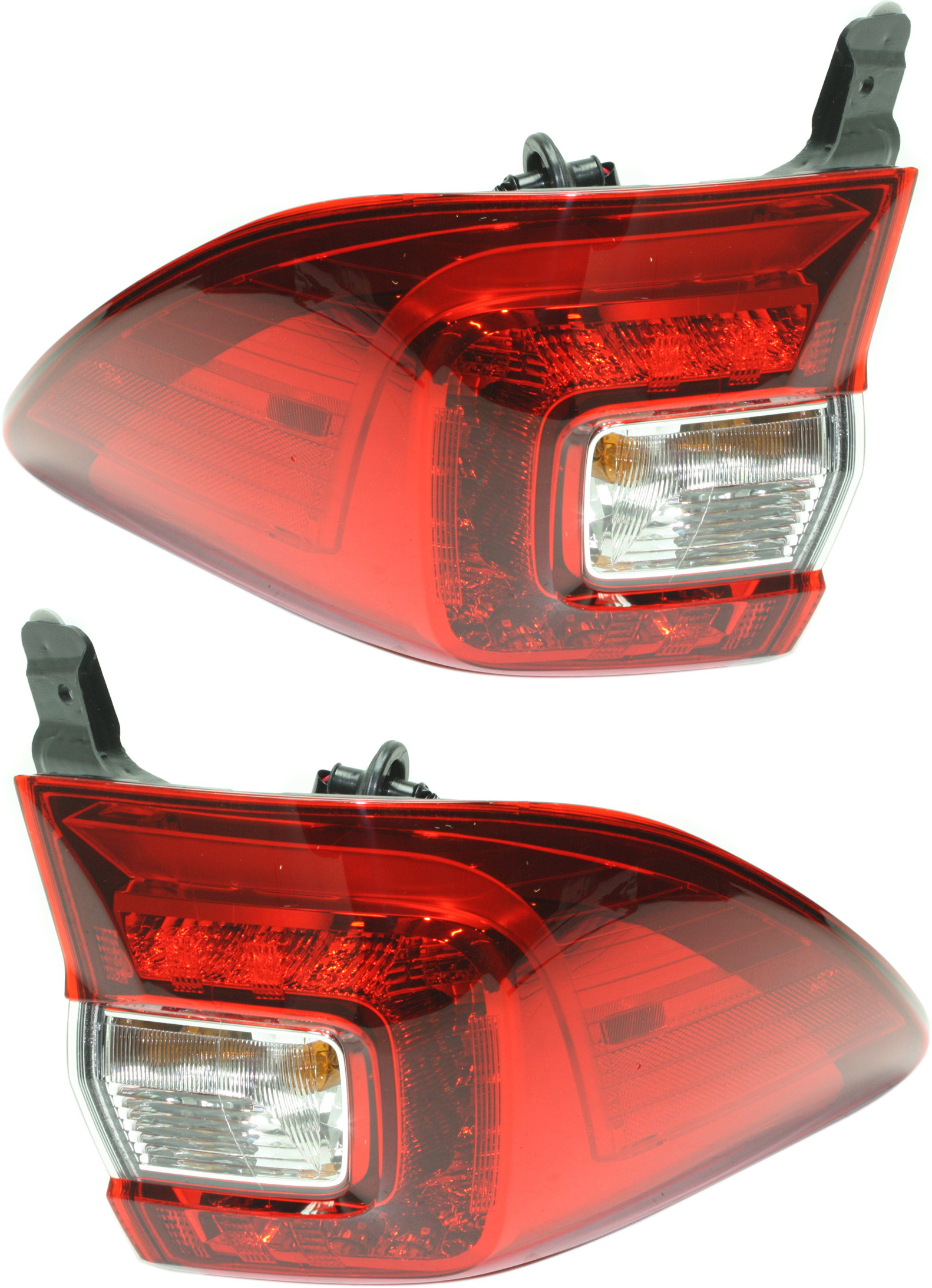 Driver and Passenger Side, Outer Tail Lights, with Bulbs, Halogen, Mounts on Body