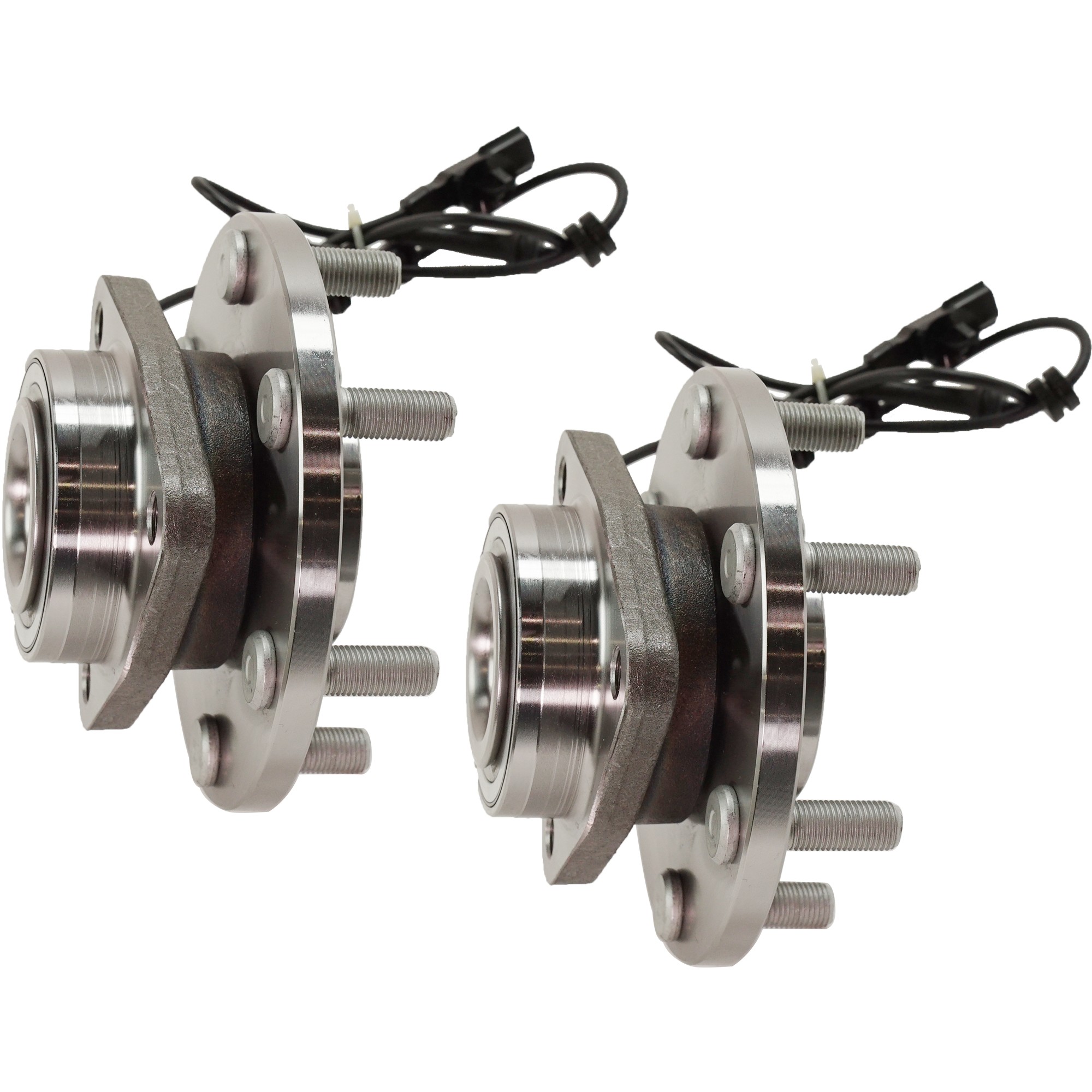 Front, Driver and Passenger Side Wheel Hub, 6 Lugs, With Bearing, With Sensor(s), 5.6L, 8Cyl