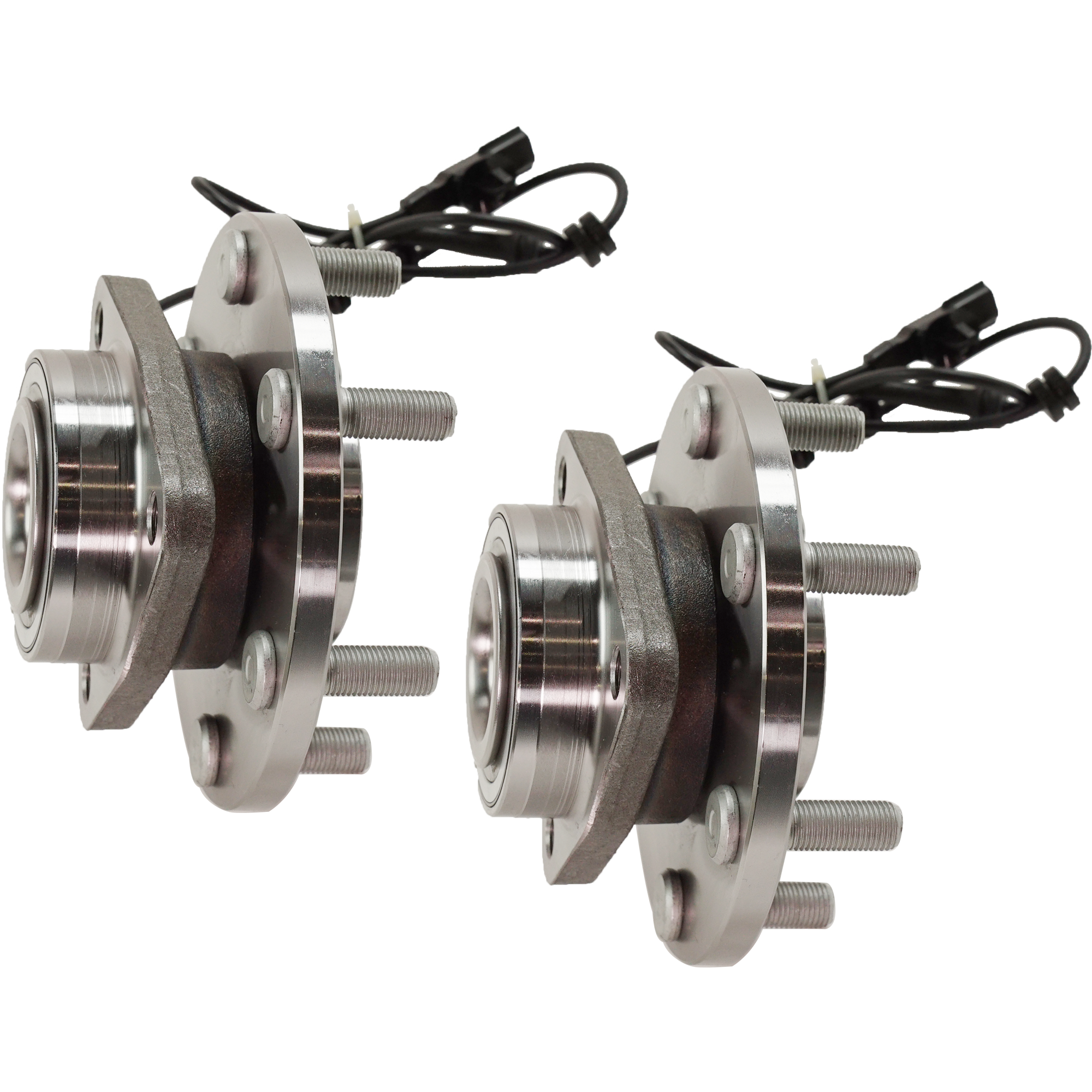Front, Driver and Passenger Side Wheel Hub, 6 Lugs, With Bearing, With Sensor(s), 5.6L, 8Cyl - Image 2