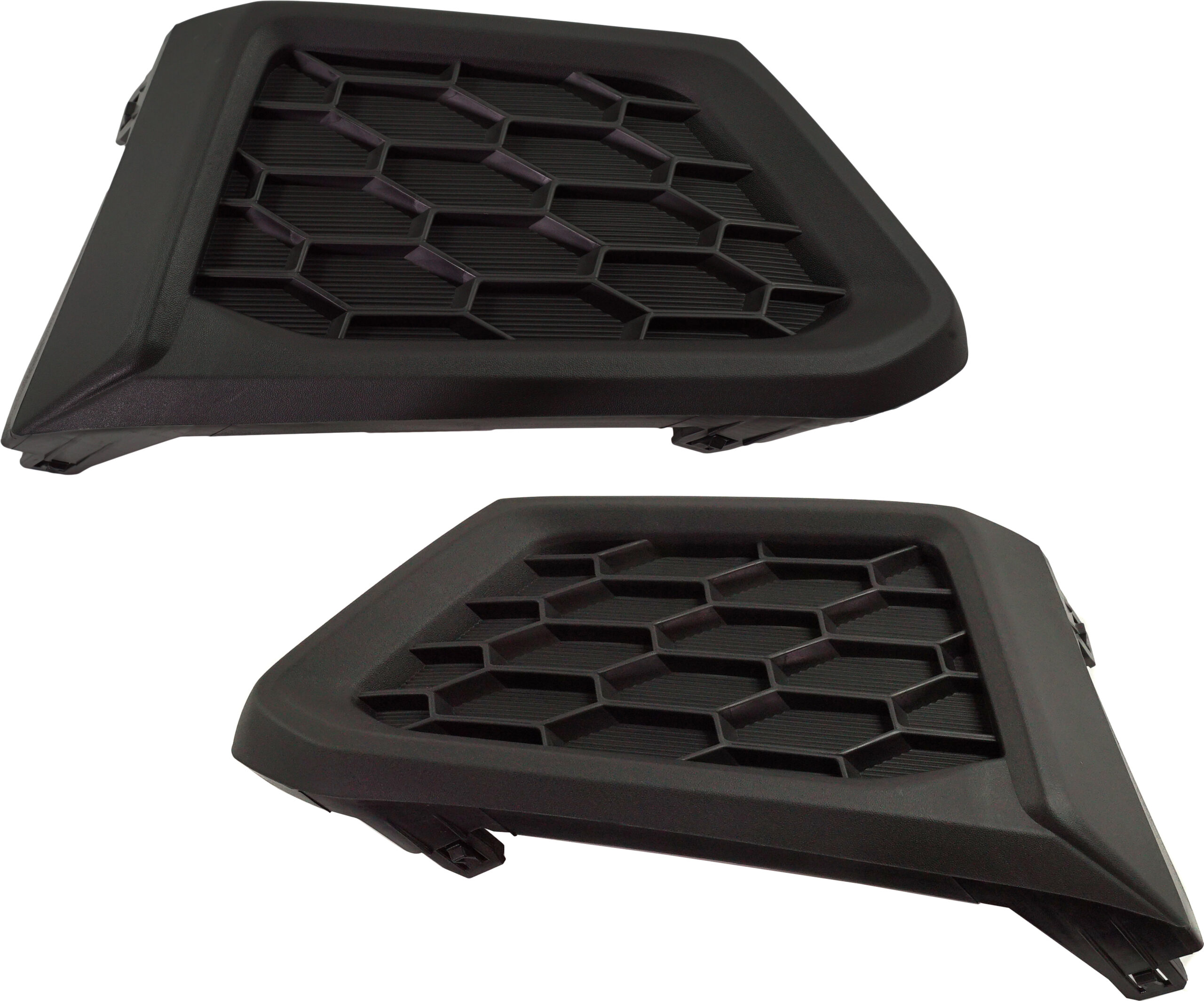 Fog Light Cover - Front, Driver and Passenger Side, Textured Black