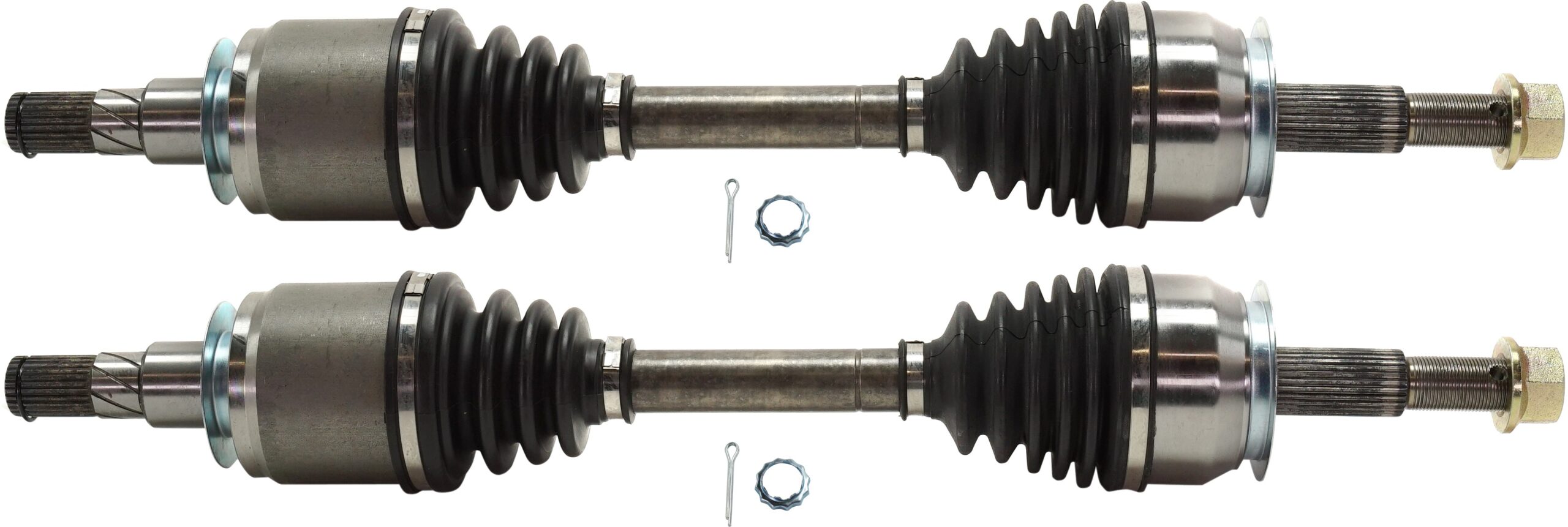 Front, Driver and Passenger Side Axle Assembly - Set of 2 4WD