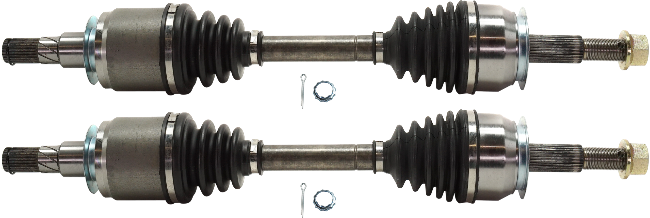 Front, Driver and Passenger Side Axle Assembly - Set of 2 4WD - Image 2