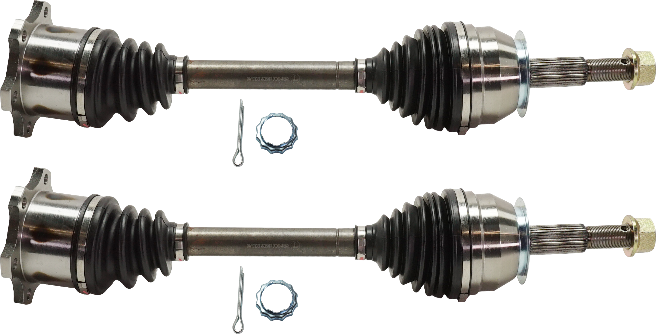 Front, Driver and Passenger Side Axle Assembly - Set of 2 4WD, 5.6L, 8Cyl - Image 2