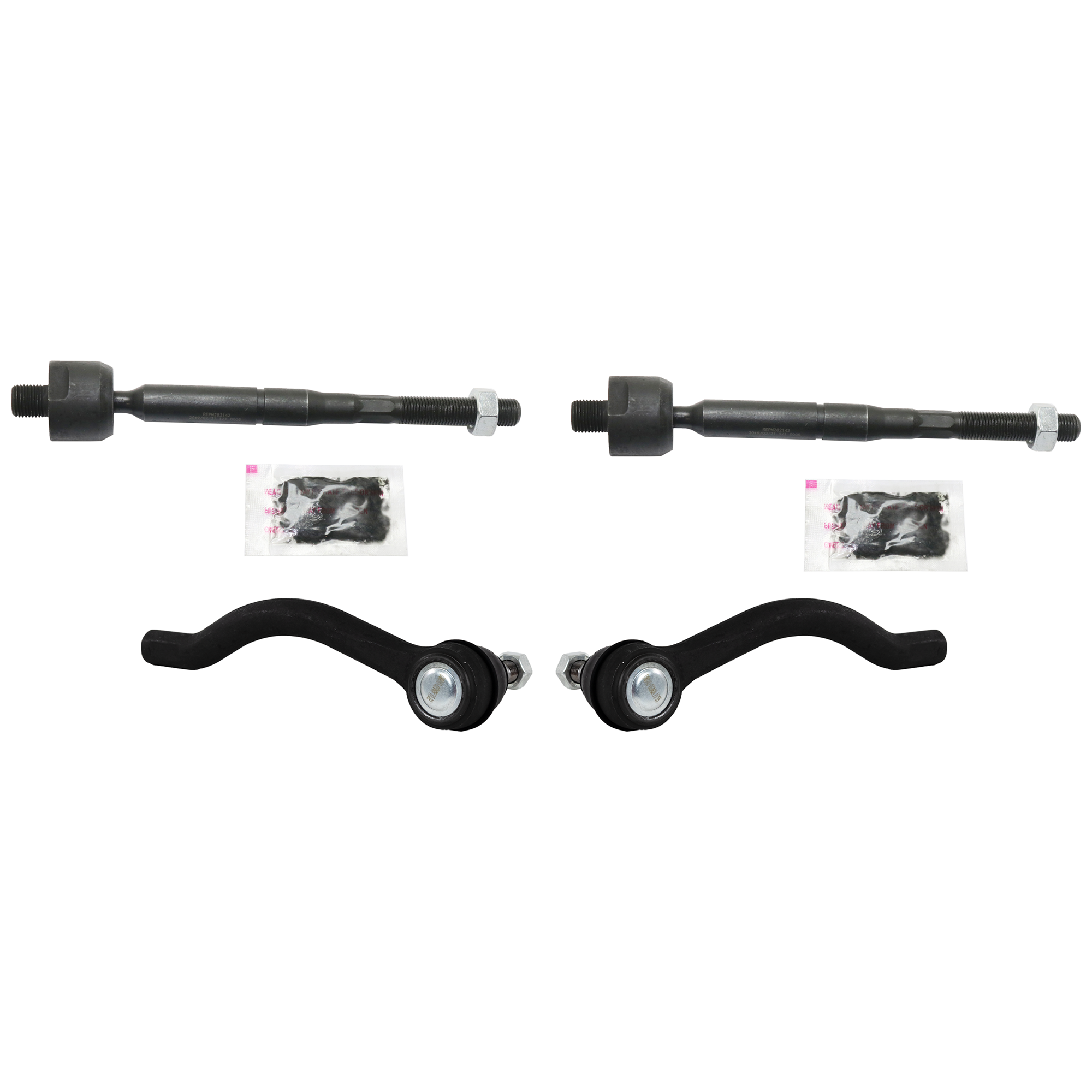 Front, Driver and Passenger Side, Inner and Outer Tie Rod Ends - Image 2