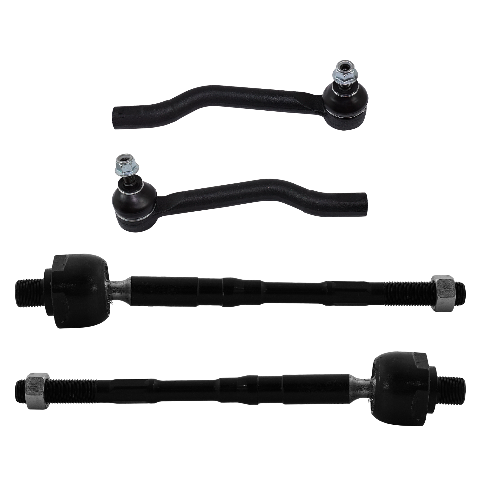 Front, Driver and Passenger Side, Inner and Outer Tie Rod Ends - Image 2