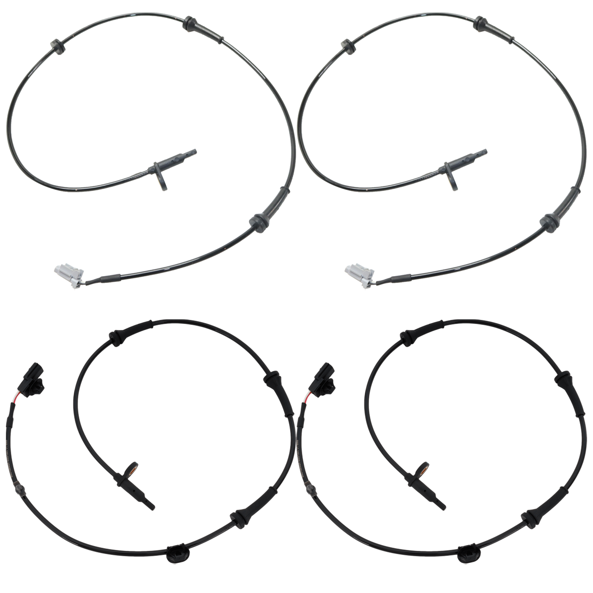 Front and Rear, Driver and Passenger Side ABS Speed Sensor Set of 4 - Image 2