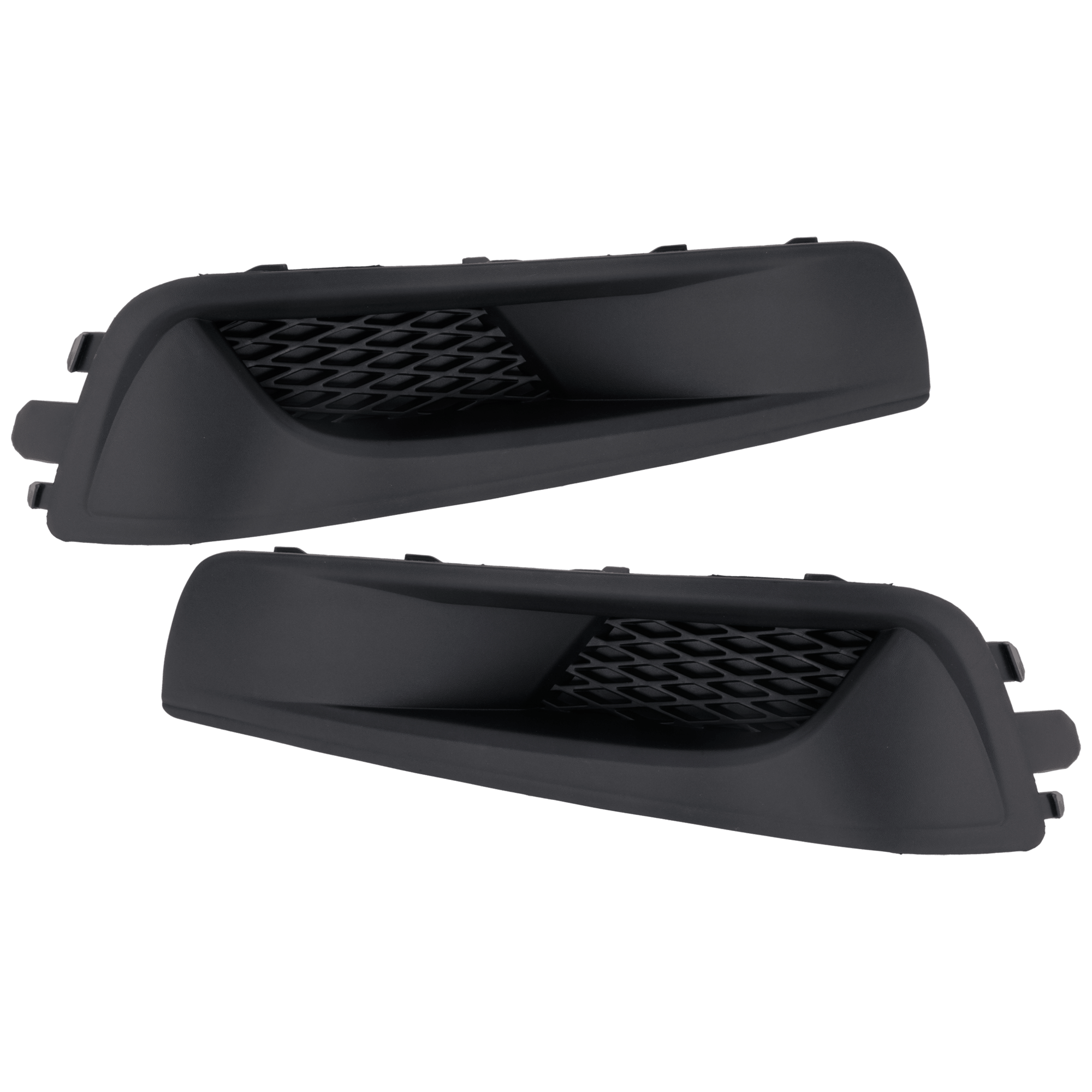 Front, Driver and Passenger Side Fog Light Cover, Textured Black - Image 2