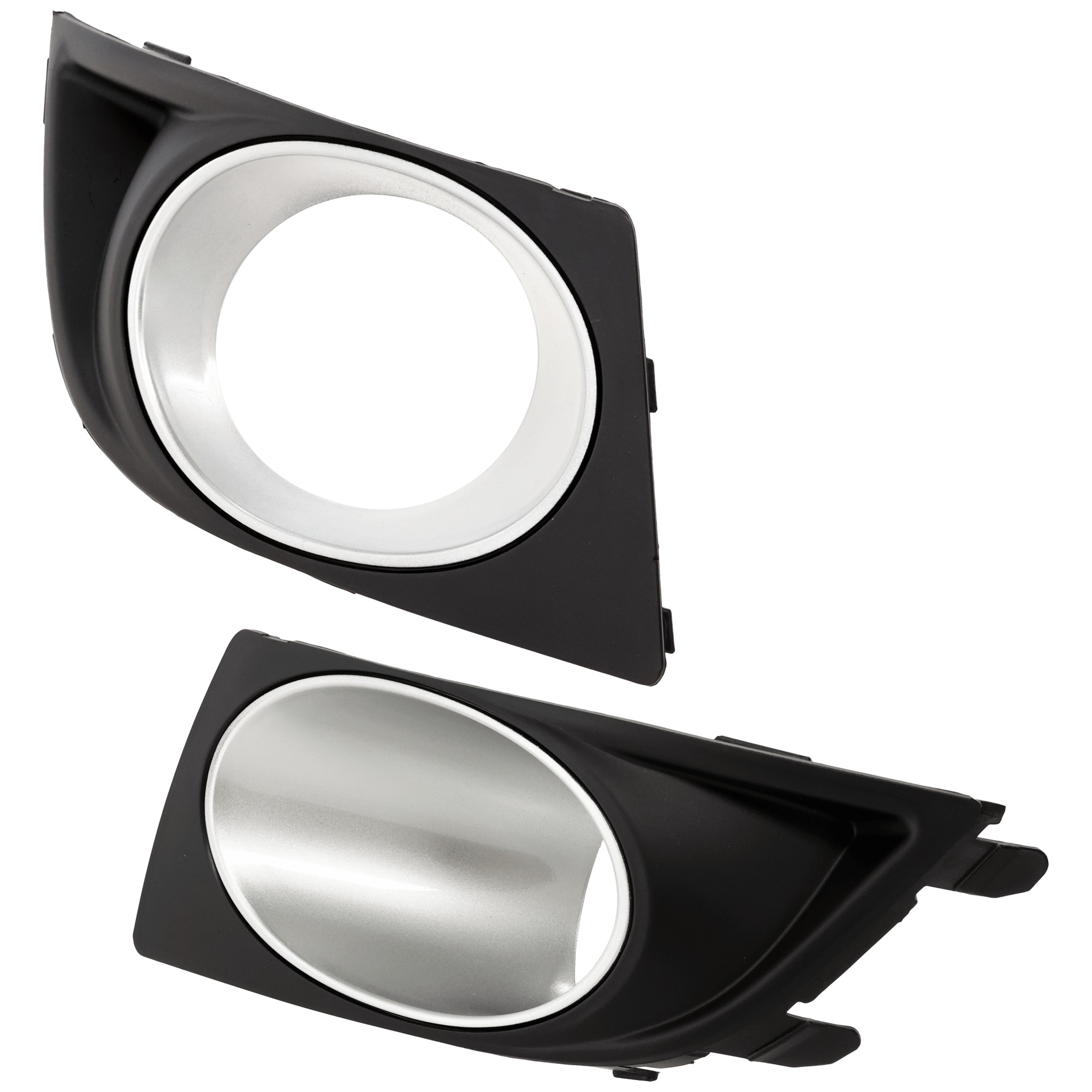 Driver and Passenger Side Fog Light Trims, Black