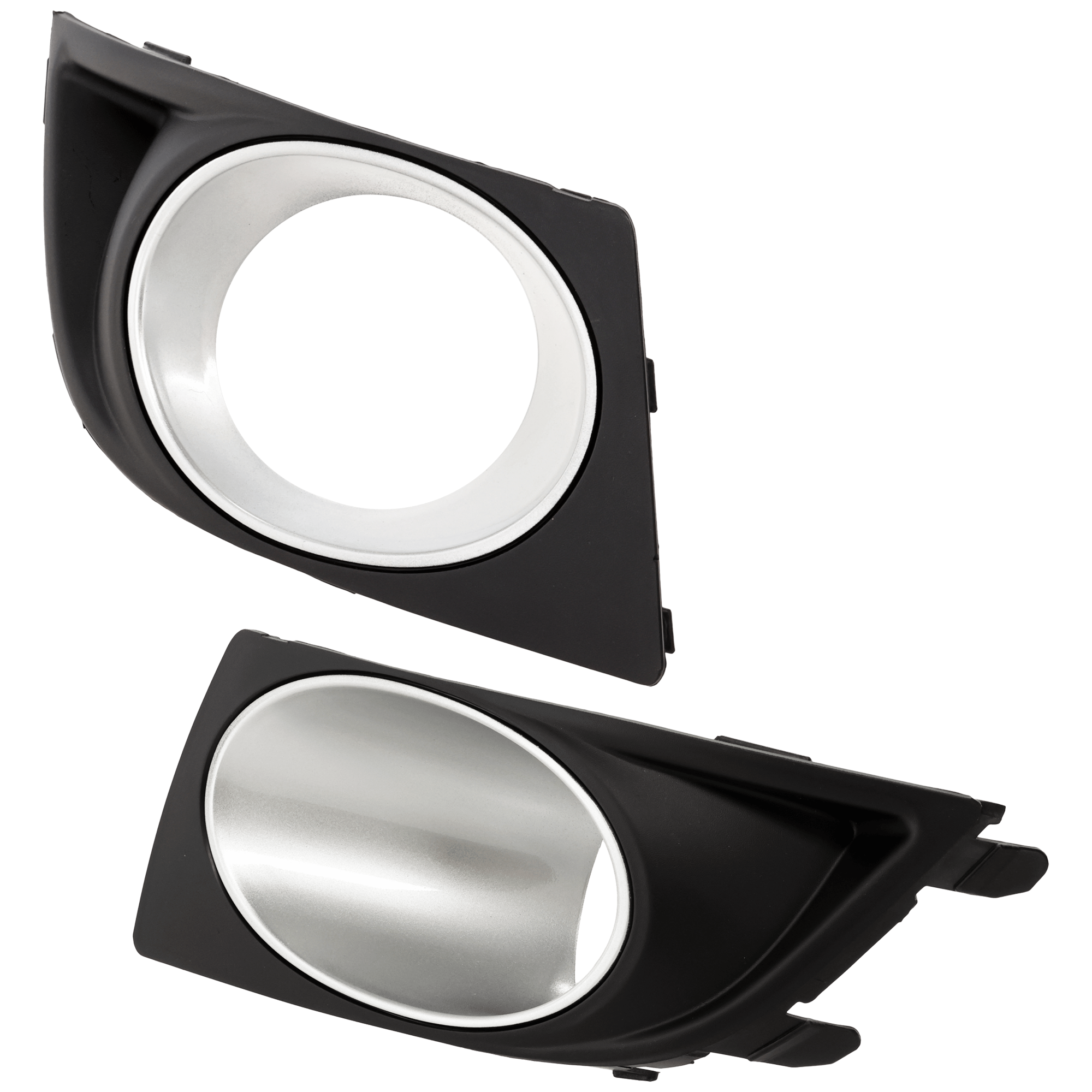Driver and Passenger Side Fog Light Trims, Black - Image 2