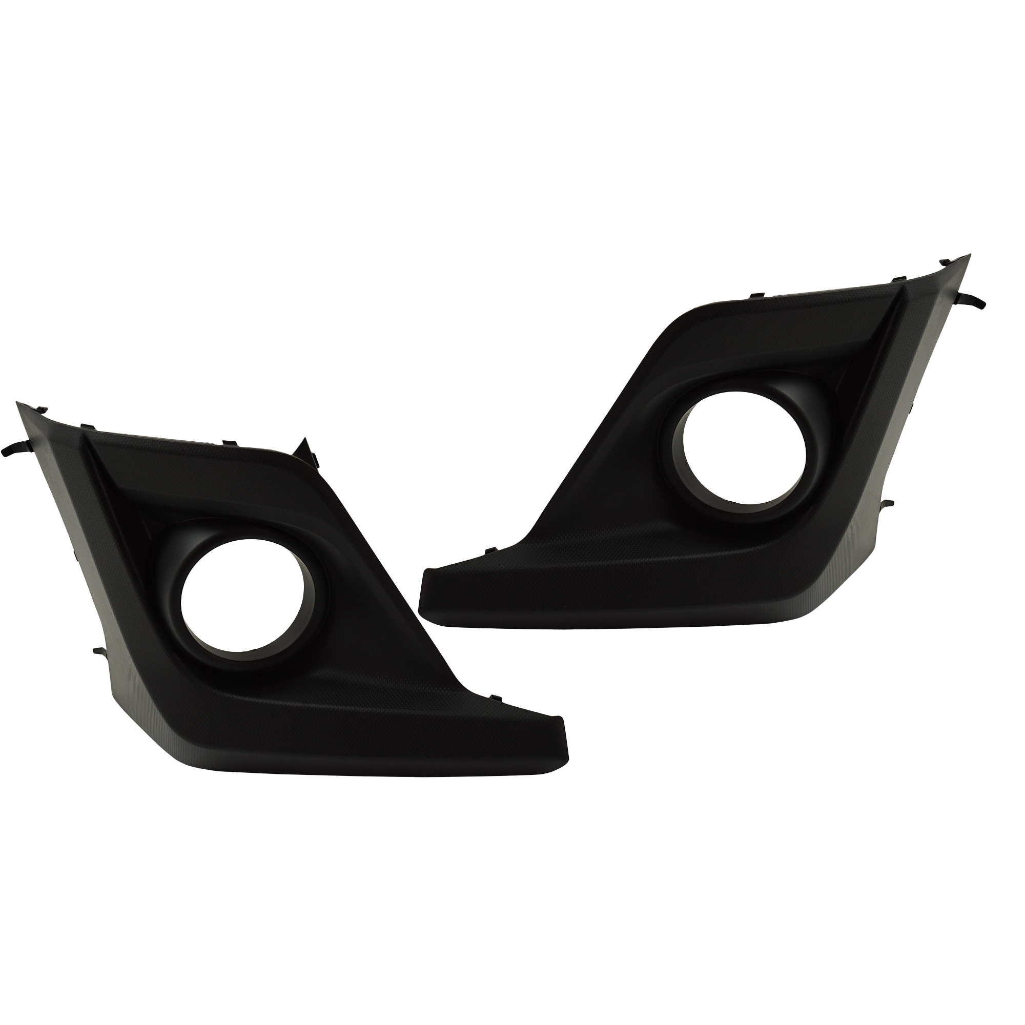 Front, Driver and Passenger Side Fog Light Trims, Textured Black, For Models With Fog Lights - Image 2