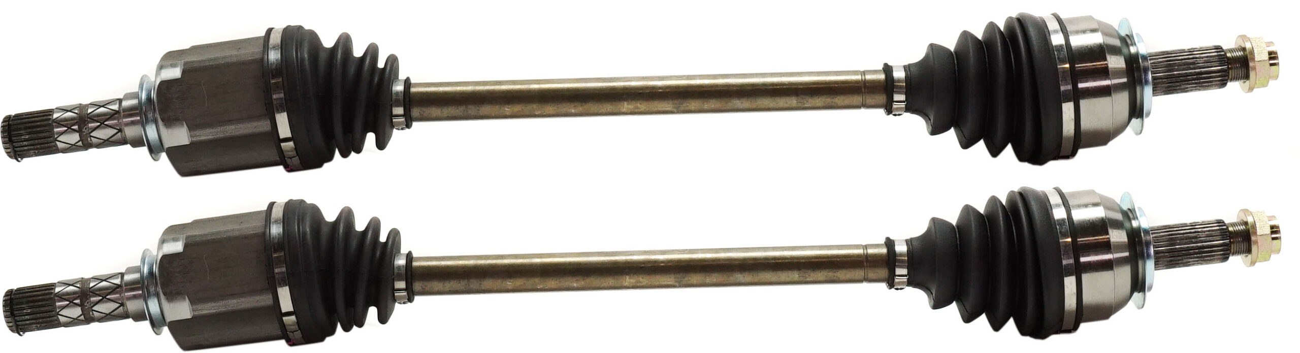 Front, Driver and Passenger Side Axle Assembly - Set of 2