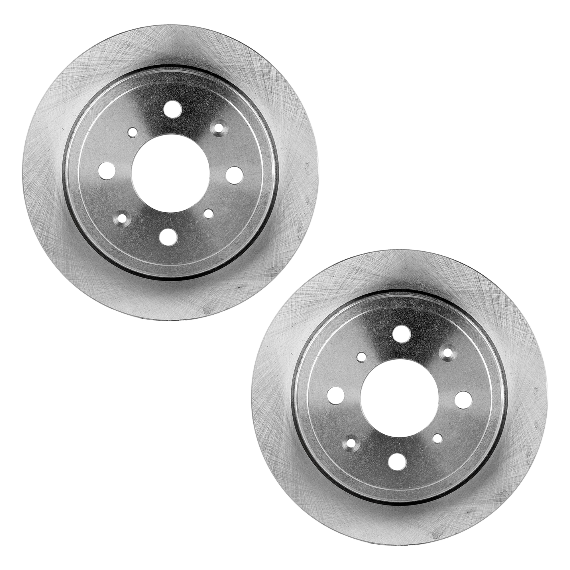 Rear Brake Disc, Natural Finish, Plain Surface, Solid, 4 Lugs, 239.01 mm, Pro-Line Series - Image 2