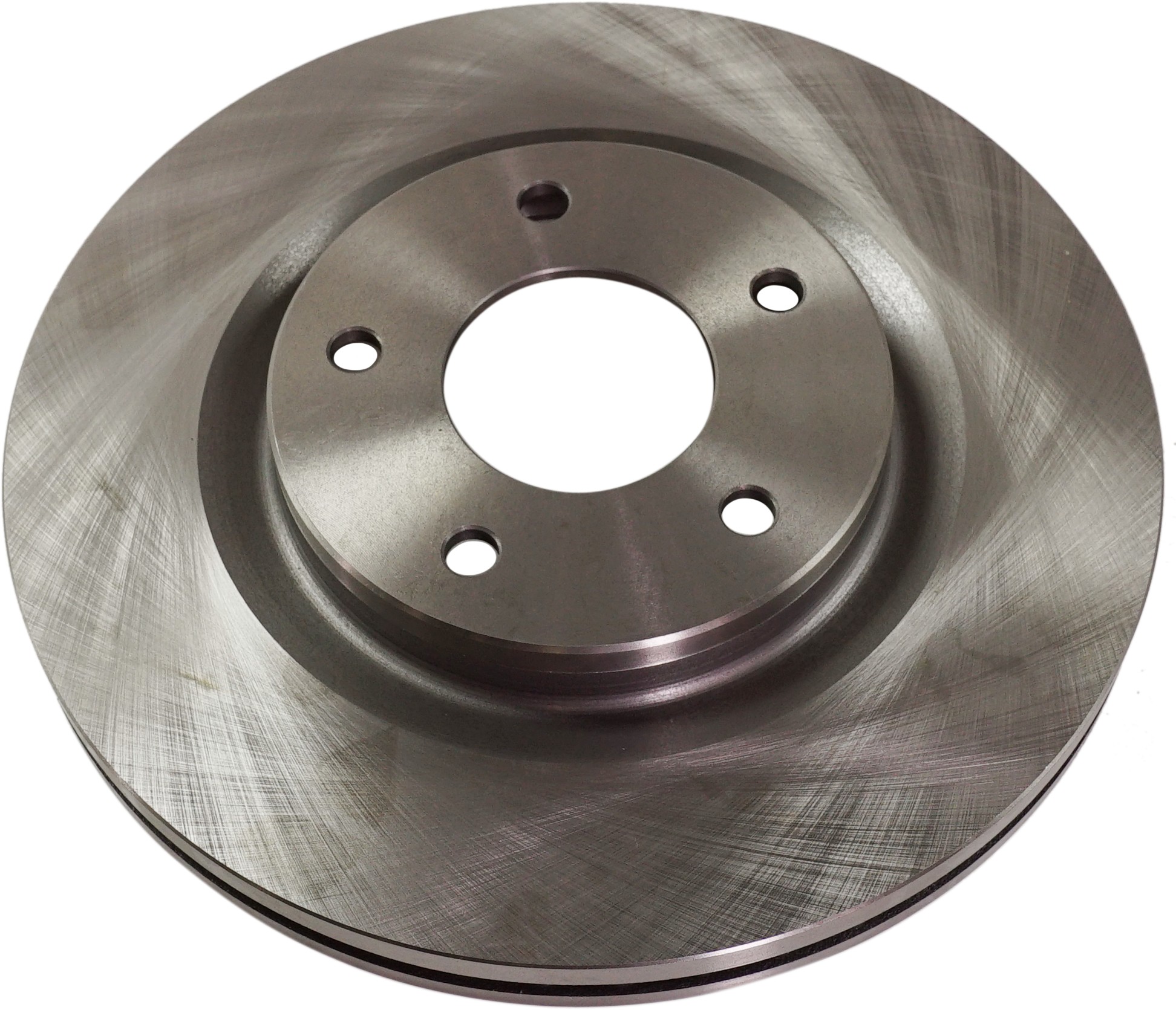Front Brake Disc, Natural Finish, Plain Surface, Vented, 5 Lugs, 296 mm, 1.6L, 4Cyl, Pro-Line Series - Image 2